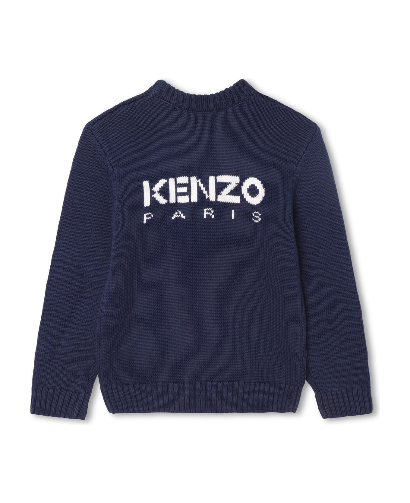 Kenzo Kids Sweatshirt With Inlay - NAVY