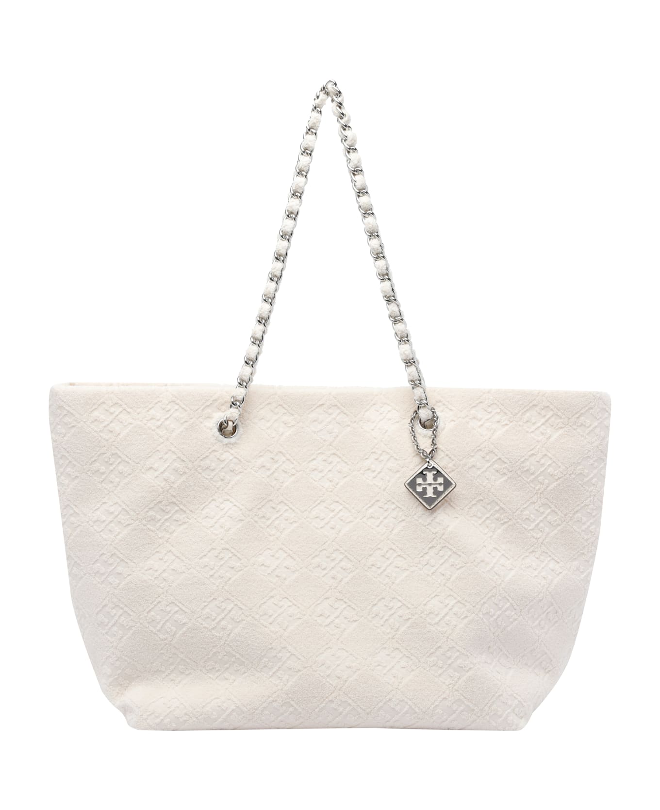 Tory Burch Ella Chain Tote Bag - White