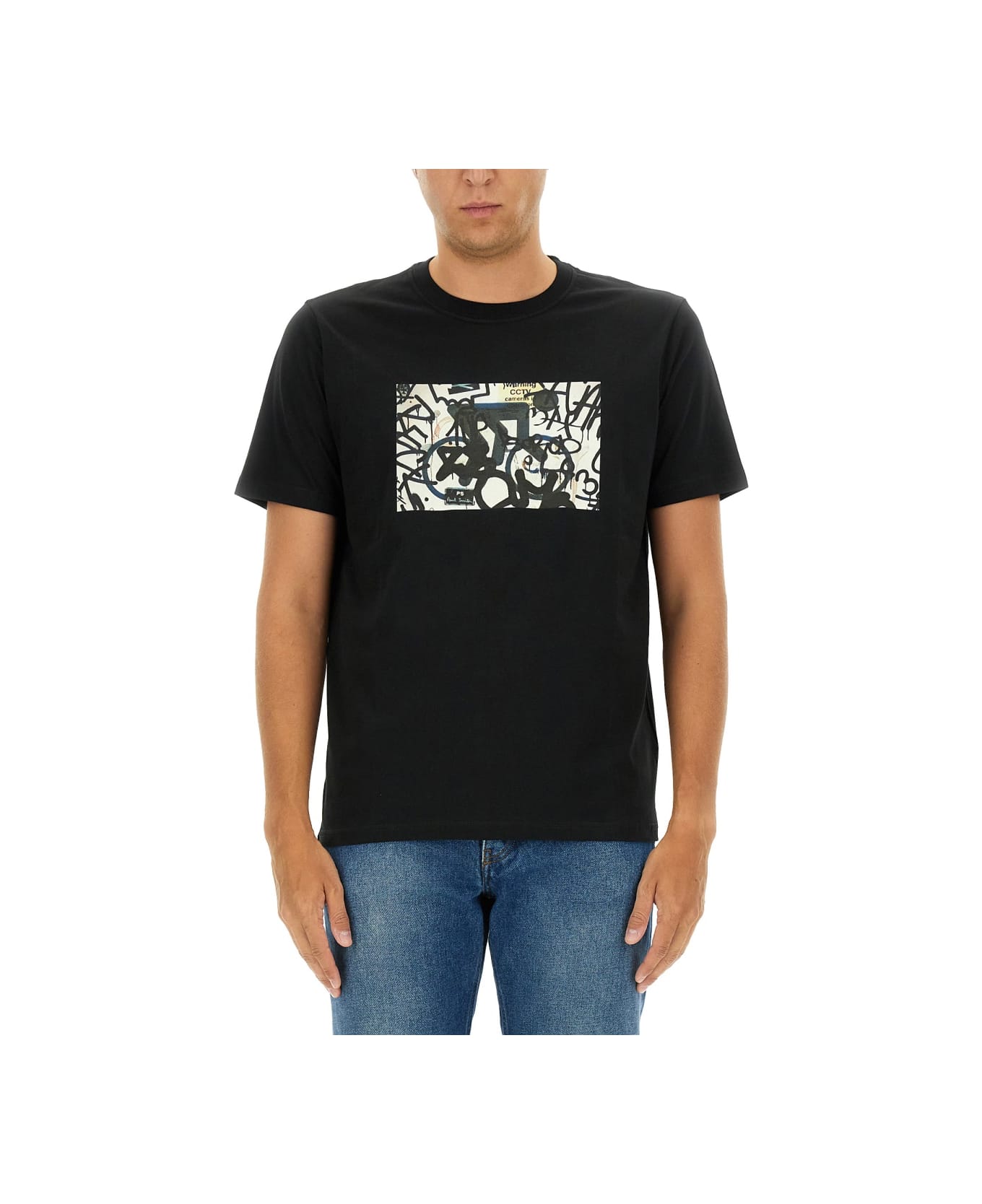 PS by Paul Smith T-shirt With Print - BLACK