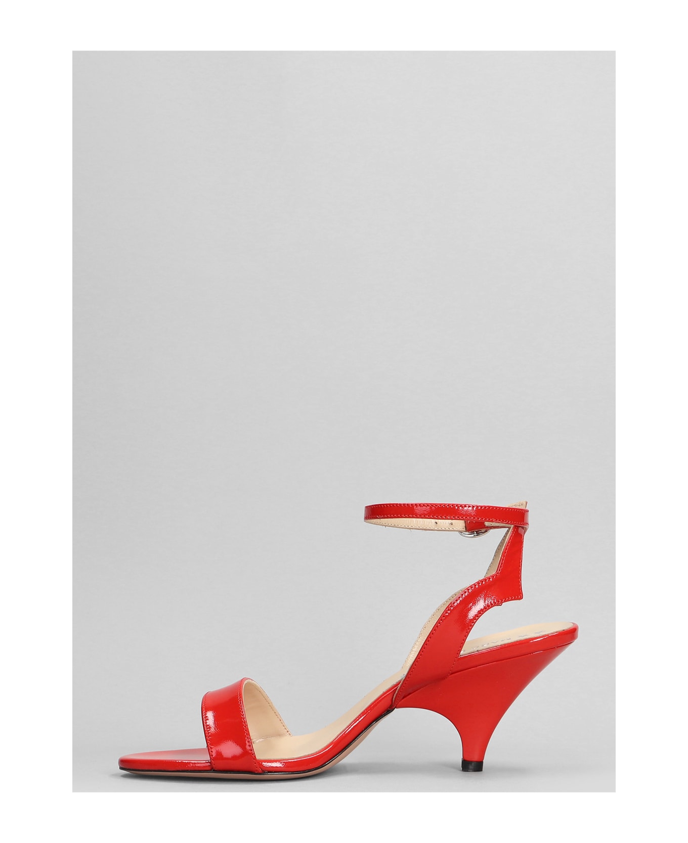 Marc Ellis Sandals In Red Patent Leather - red