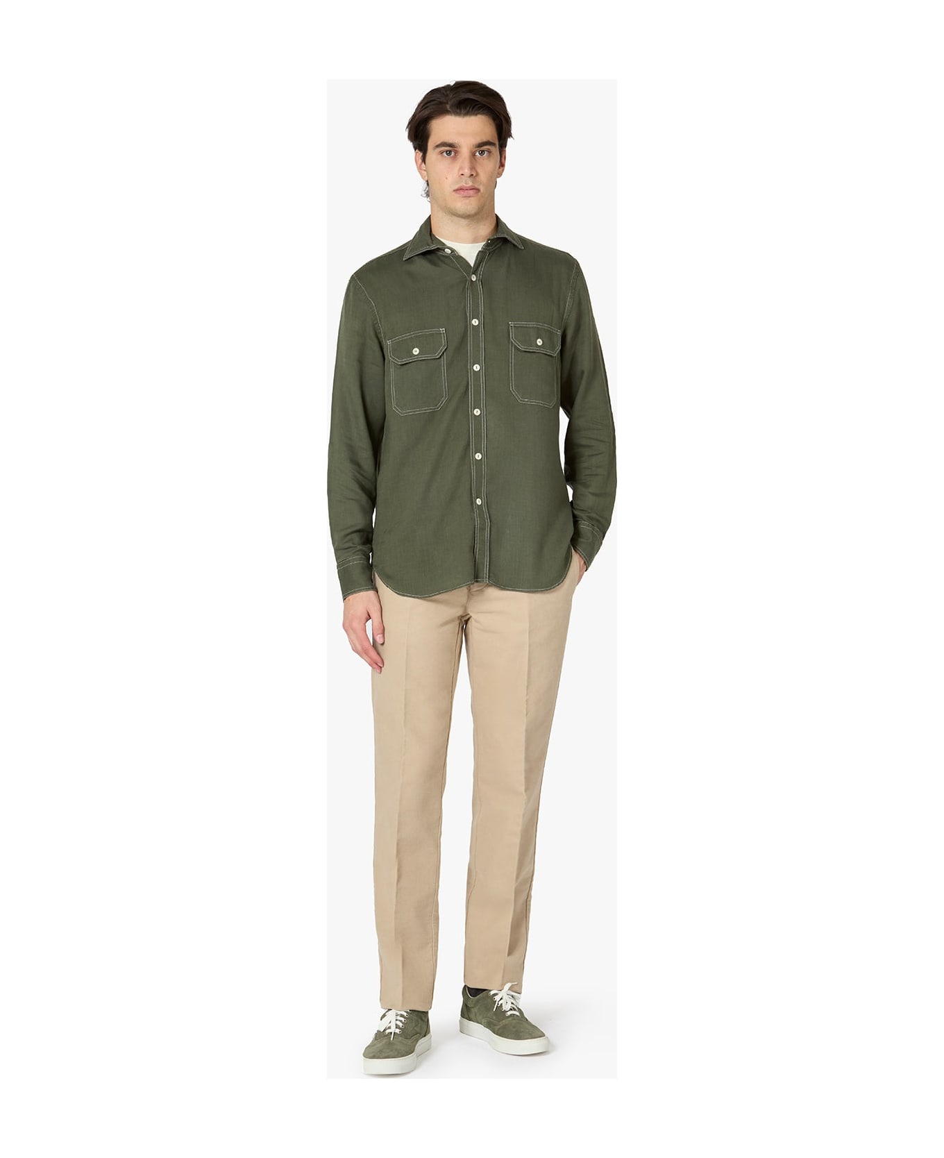 doppiaa Aantero Double-pockets Shirt