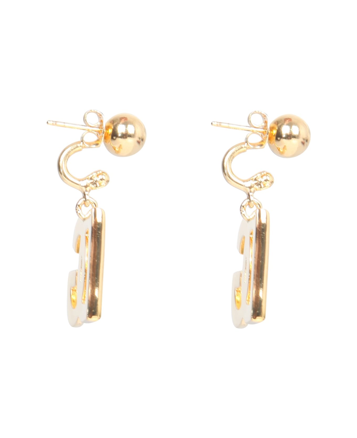 Dolce & Gabbana Logo Initials Earrings - Gold