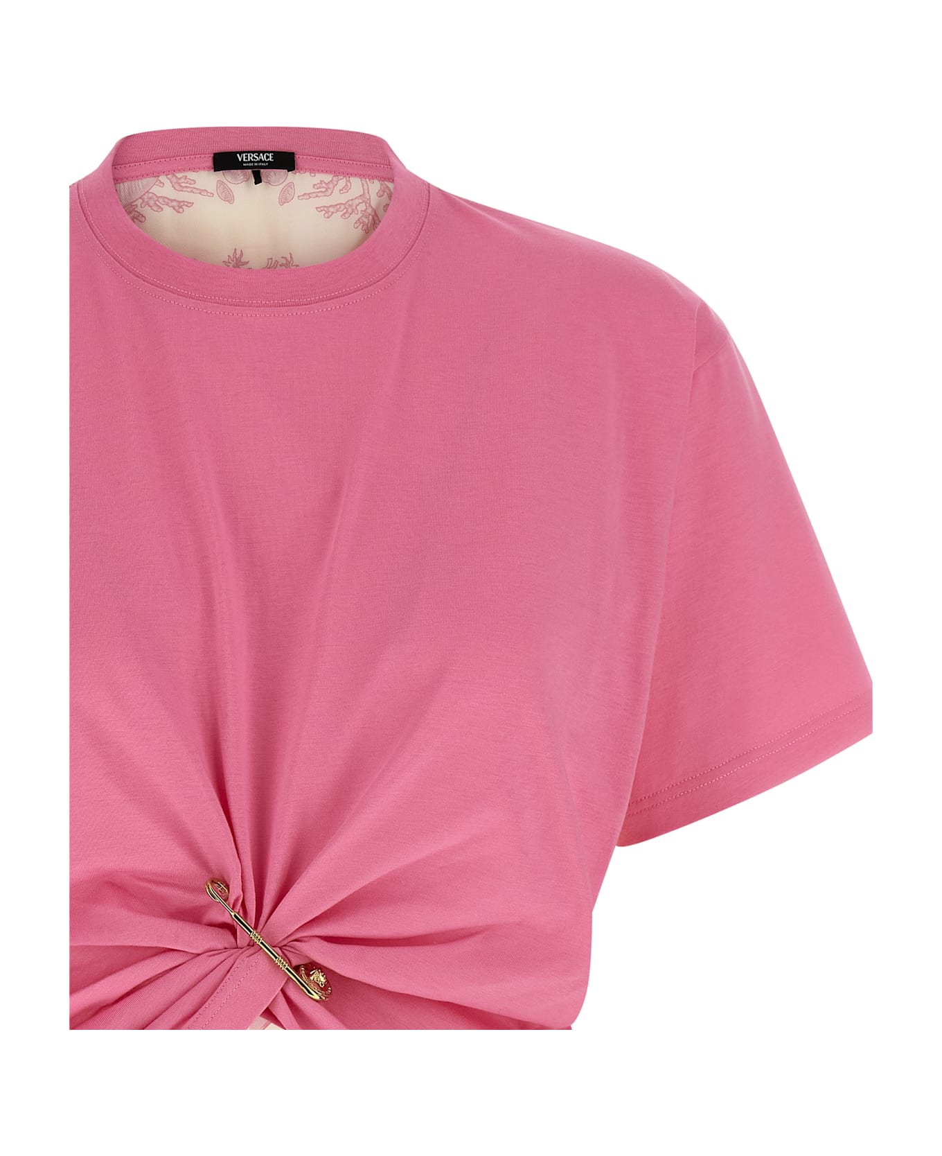 Versace 
underwater Barocco
 T-shirt - Pink