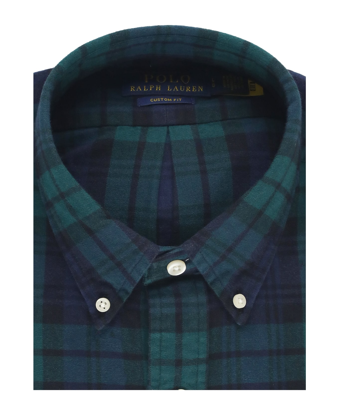 Ralph Lauren Custom-fit Brushed Oxford Shirt - Green