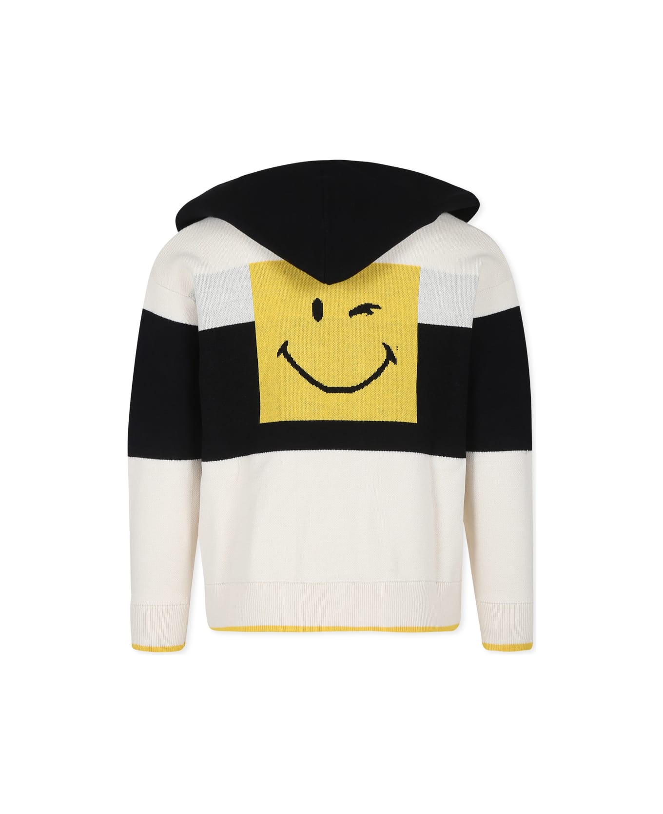Marc Jacobs Black Cardigan For Kids With Smiley - Multicolor