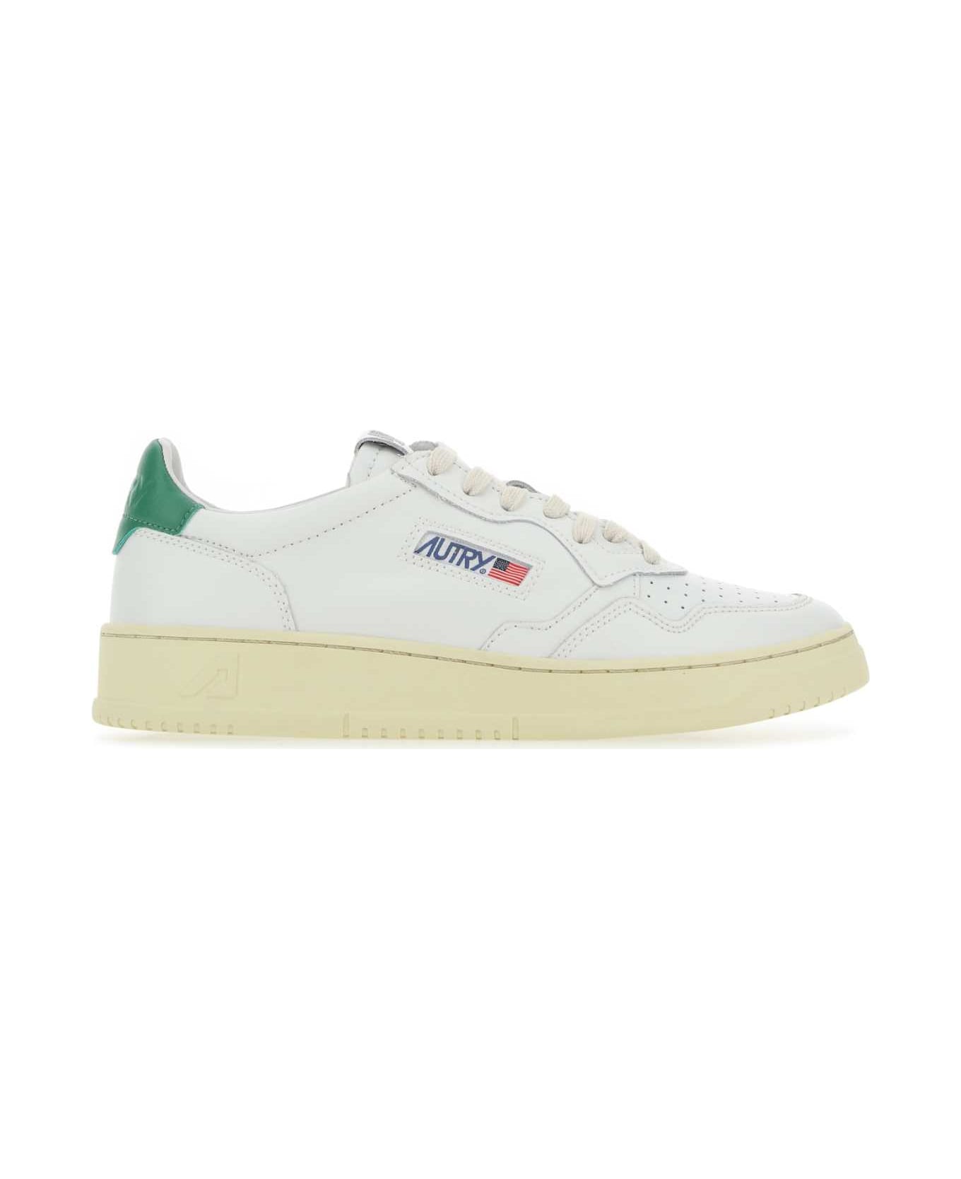 Autry White Leather Medalist Low Sneakers - LL20