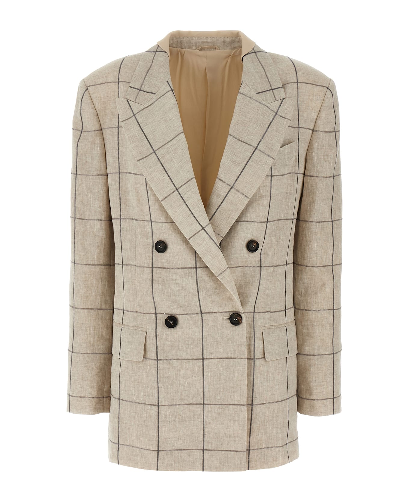 Brunello Cucinelli Embroidery Blazer - Beige