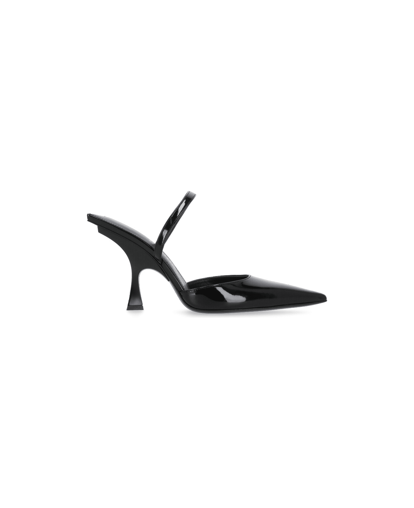 The Attico Ester Slingback Heels Shoes - Black ハイヒール