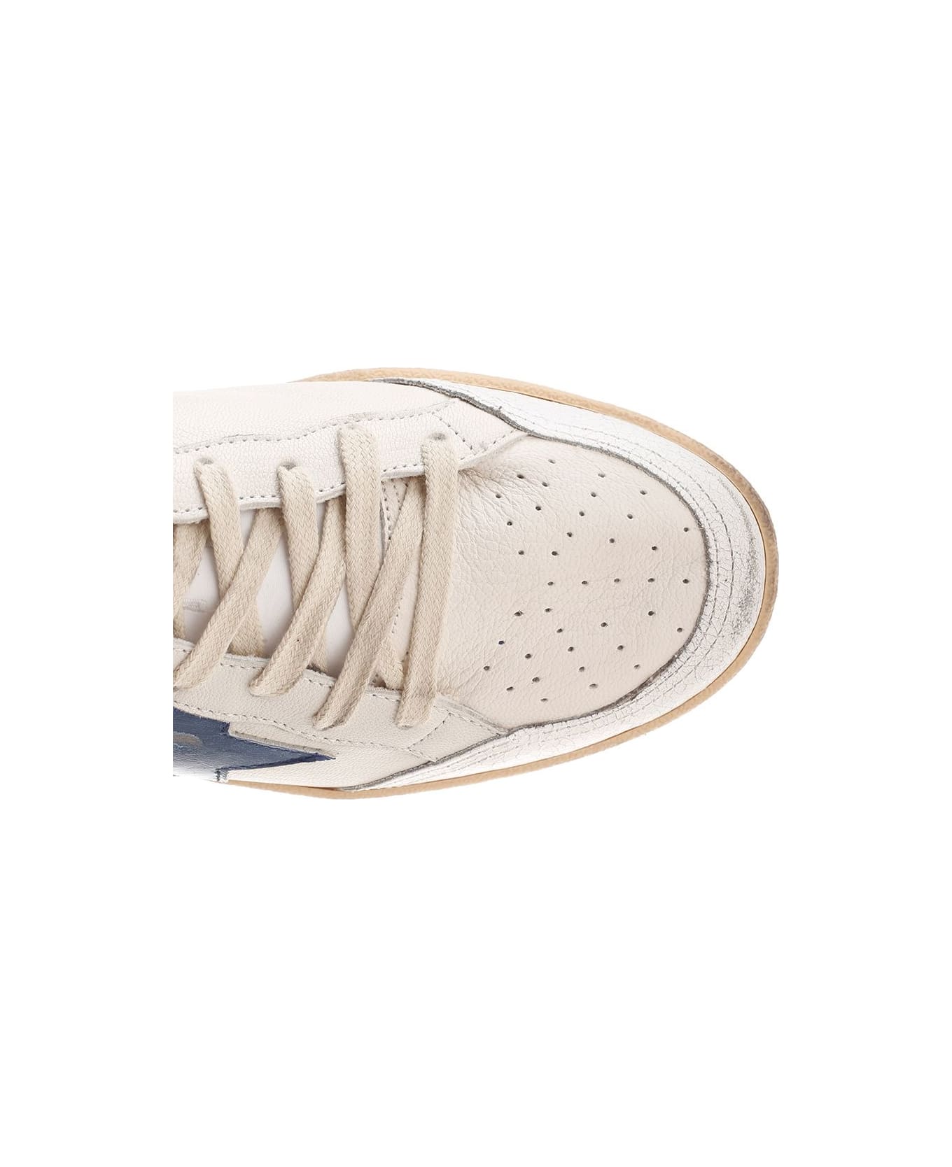 Golden Goose 
ballstar
 Sneaker - WHITE/BLUETTE