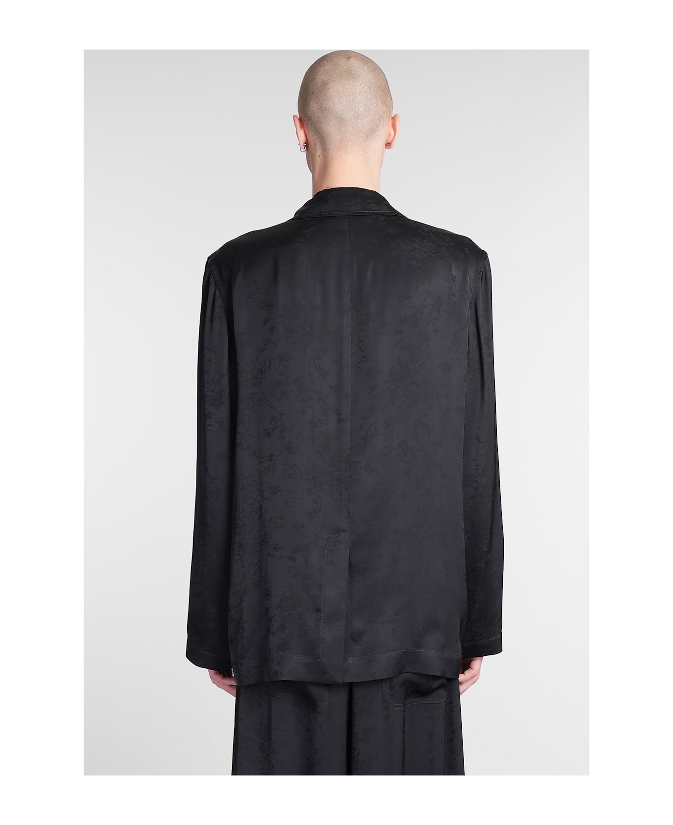 Ann Demeulemeester Nilas Blazer In Black Viscose - black