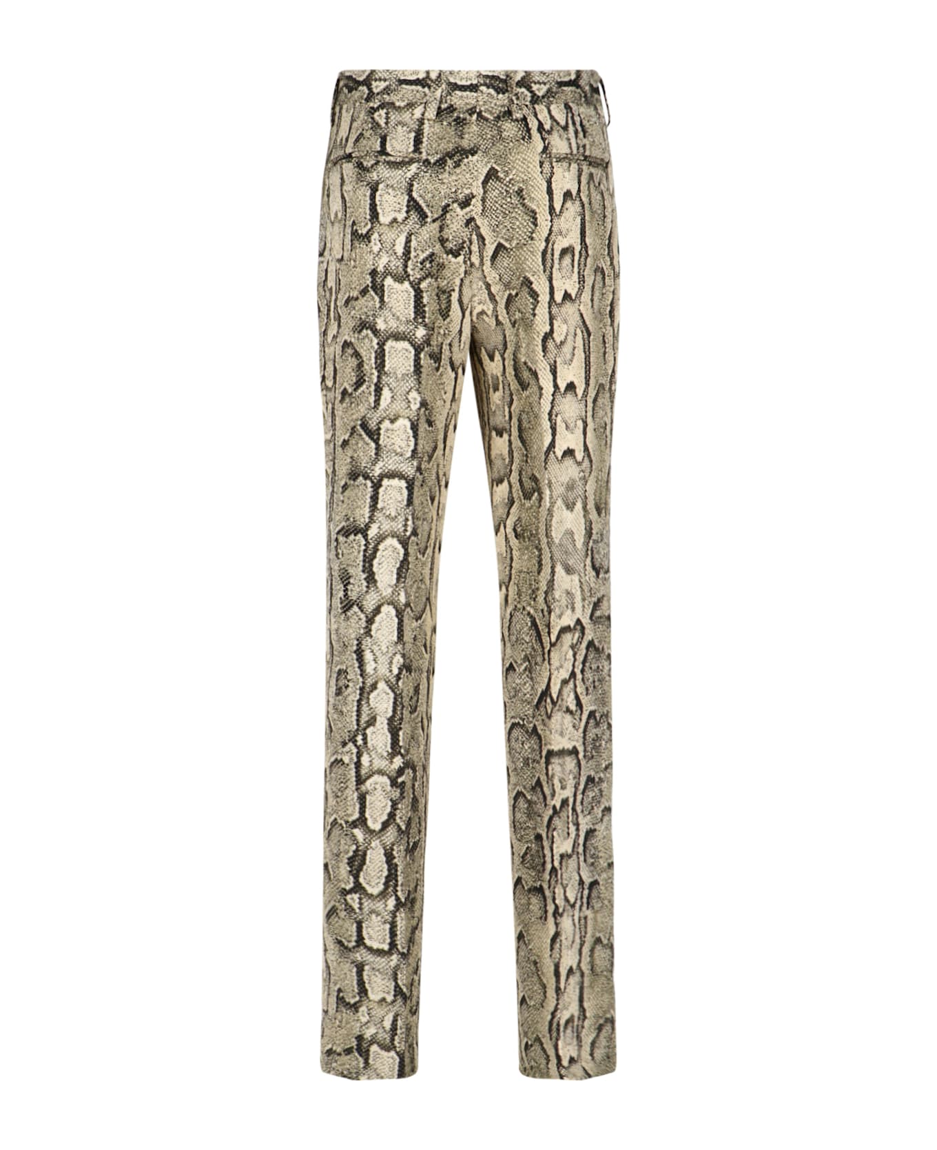Dries Van Noten Python Print Pants - Beige