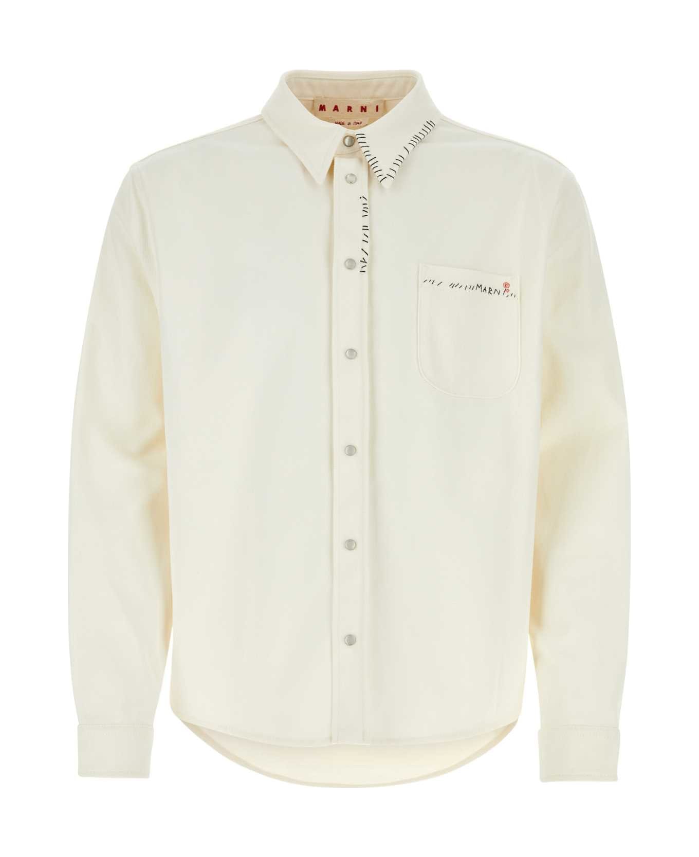 Marni Ivory Denim Shirt - LILYWHITE