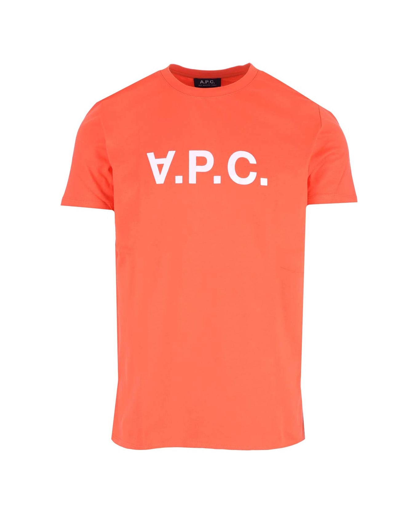 A.P.C. T-shirt In Cotton - Orange