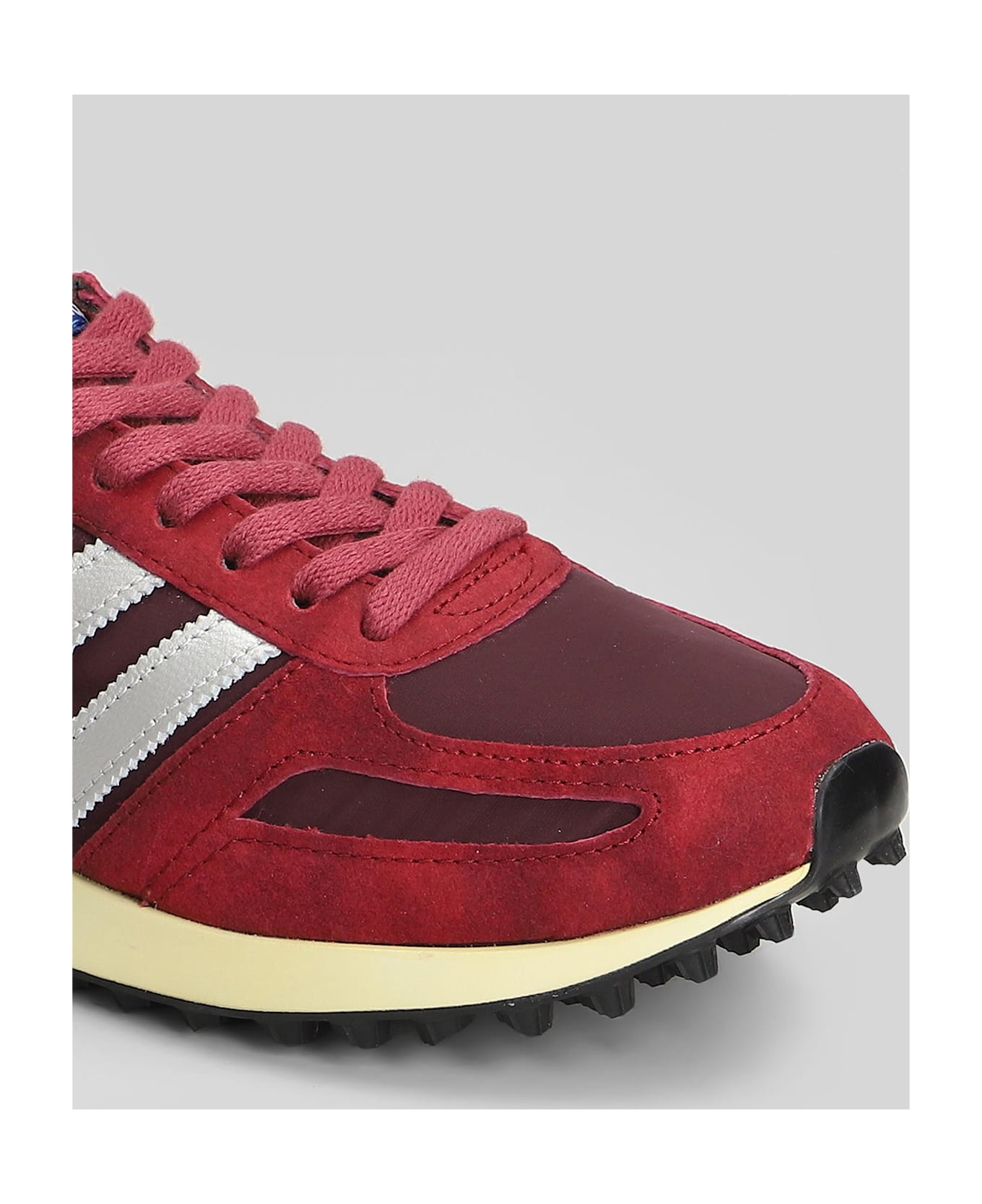 Adidas La Trainer Og Sneakers In Bordeaux Suede And Fabric - bordeaux
