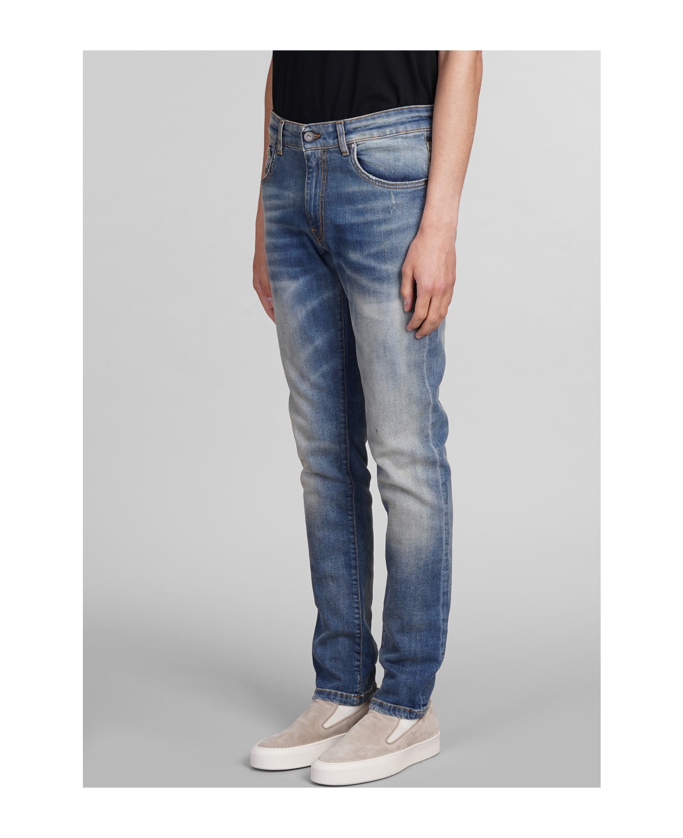 Salvatore Santoro Jeans In Blue Cotton - blue