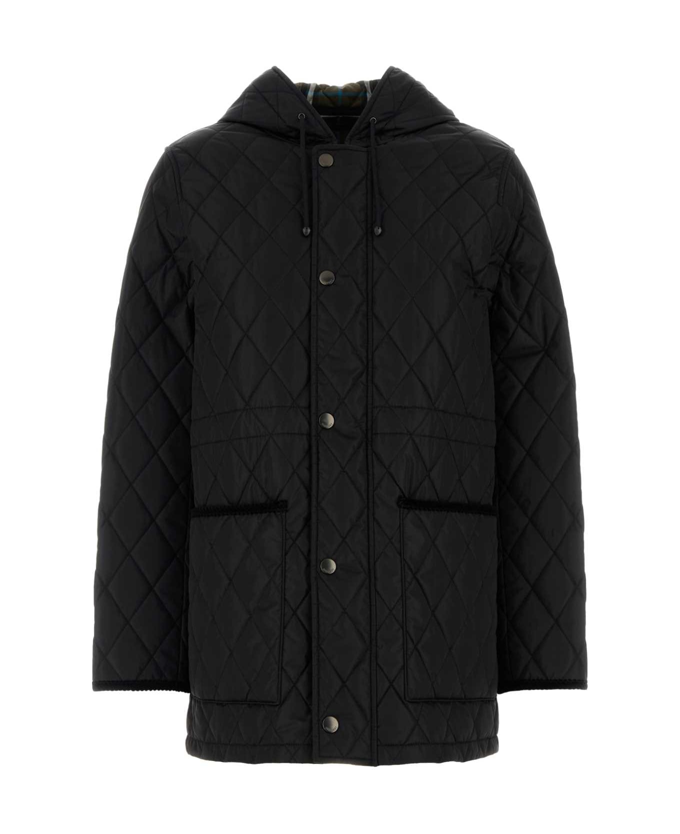 Burberry Black Nylon Jacket - BLACK