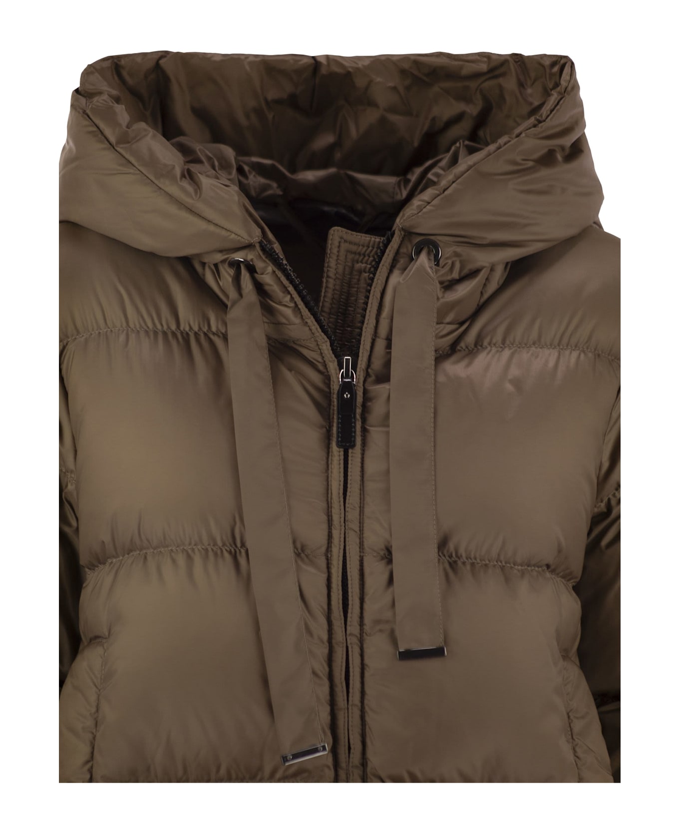 Max Mara The Cube Seia - Drip-proof Canvas Down Jacket - Beige