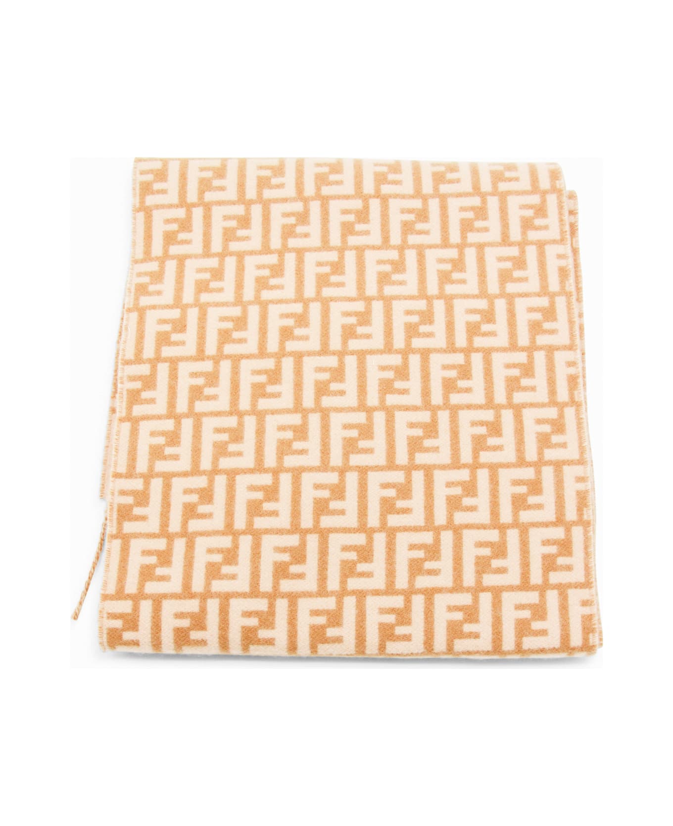 Fendi Camel Wool Scarf - Cammello