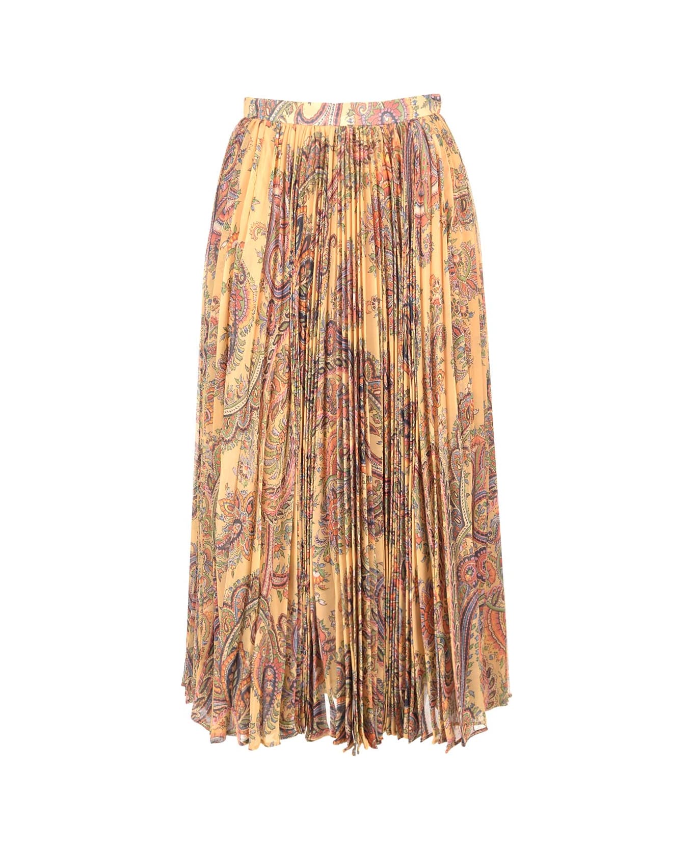 Etro Pleated Crepe Skirt - C スカート