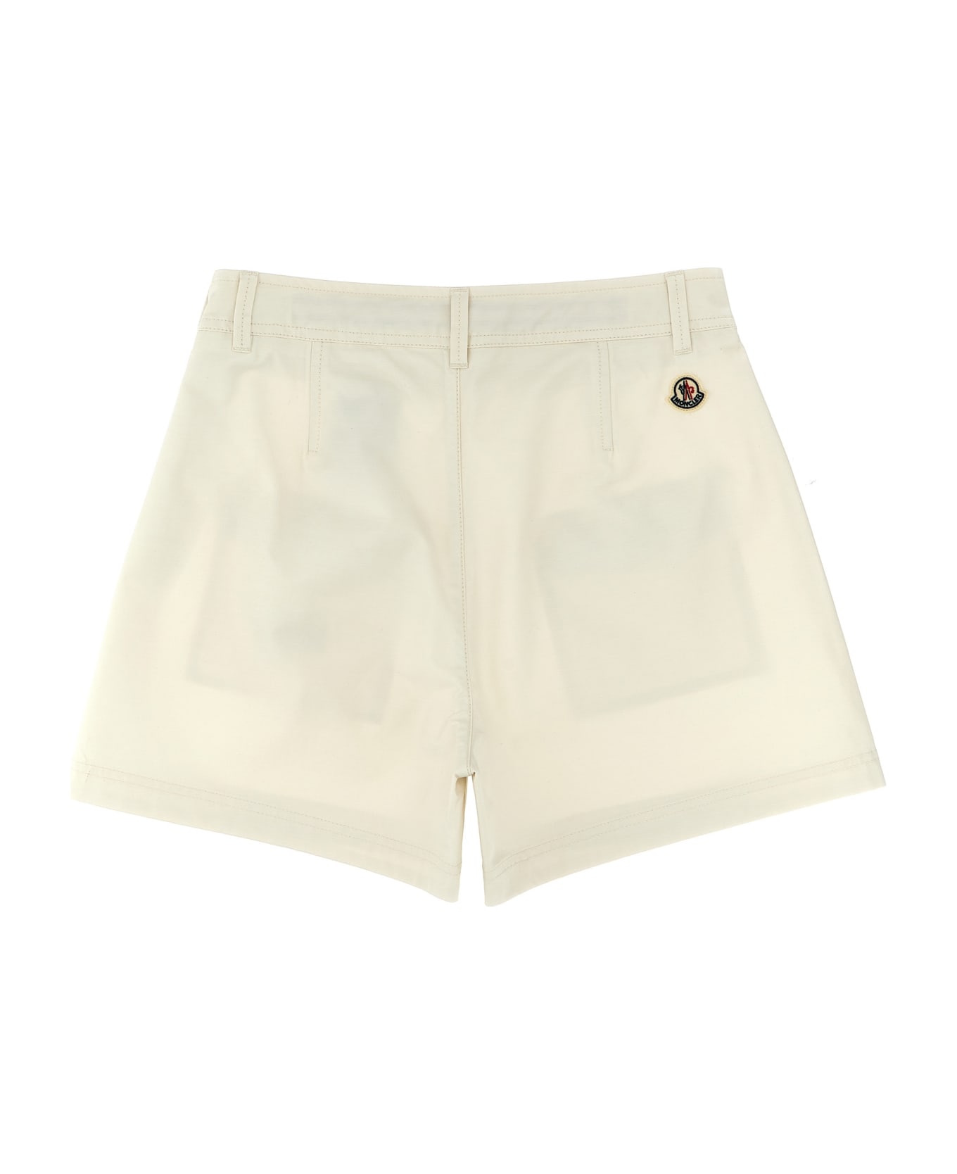 Moncler Twill Shorts - White
