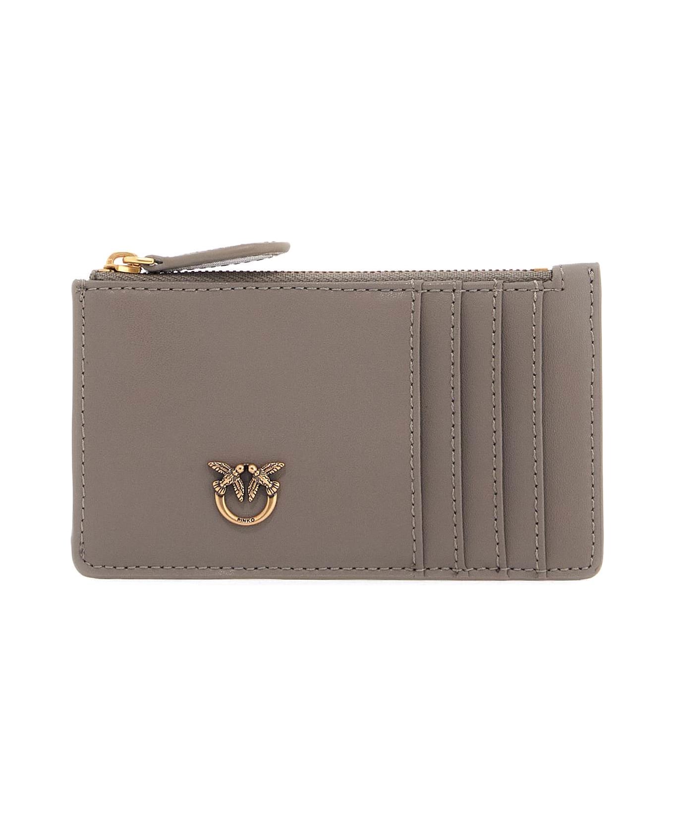 Pinko Love Birds Diamond Card Holder - Leather