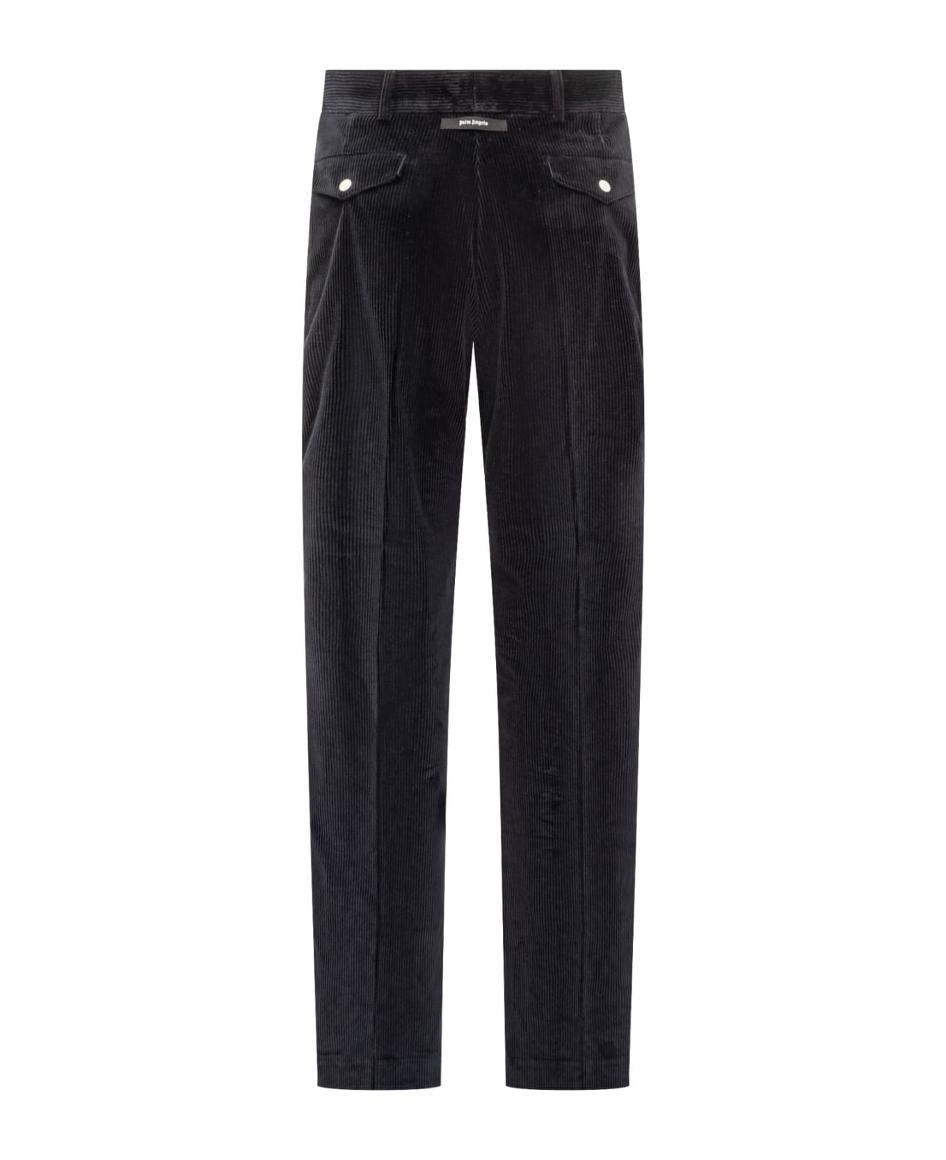 Palm Angels Corduroy Suit Tape Pants - Navy Blue  Off White