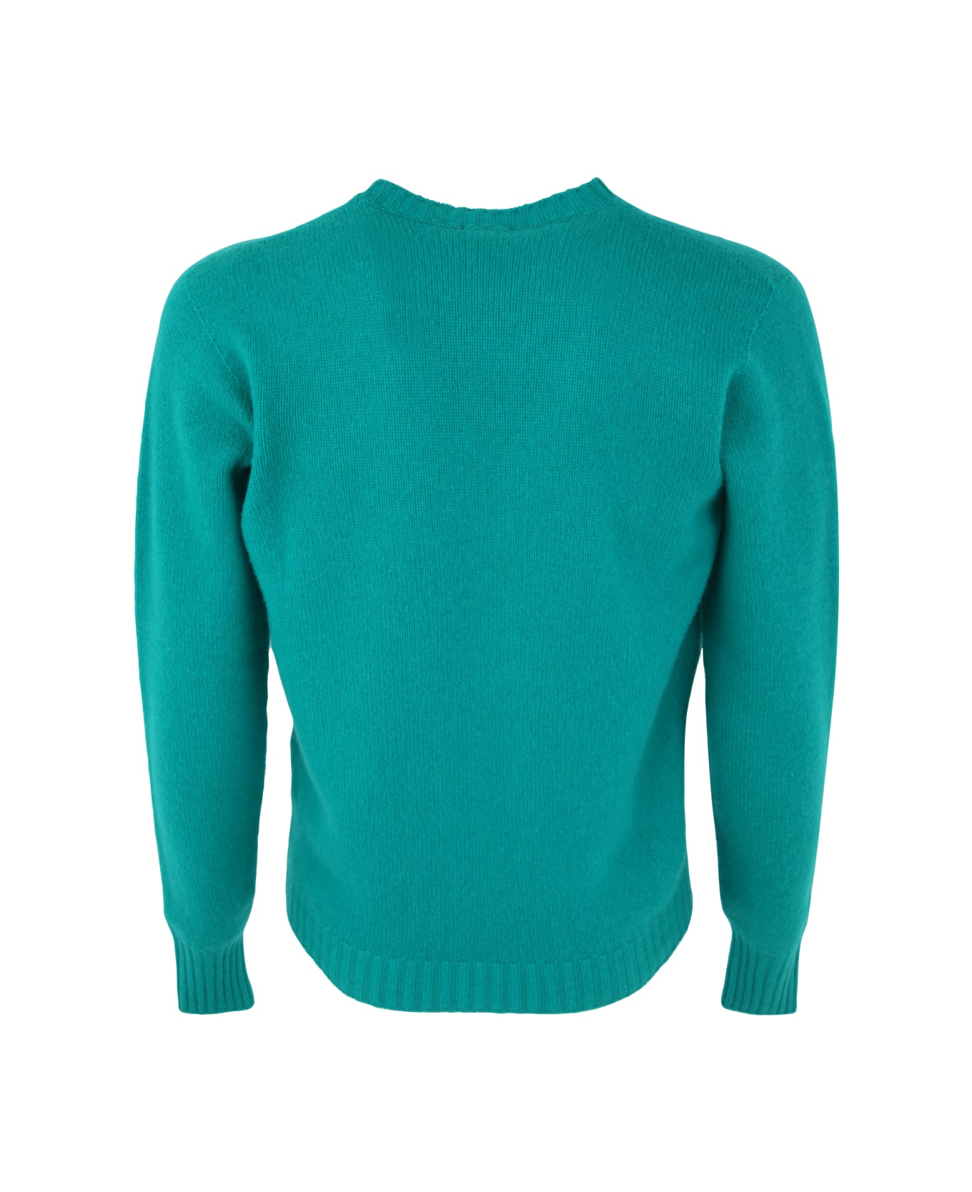 Drumohr Long Sleeve Crew Neck Sweater - Green ニットウェア