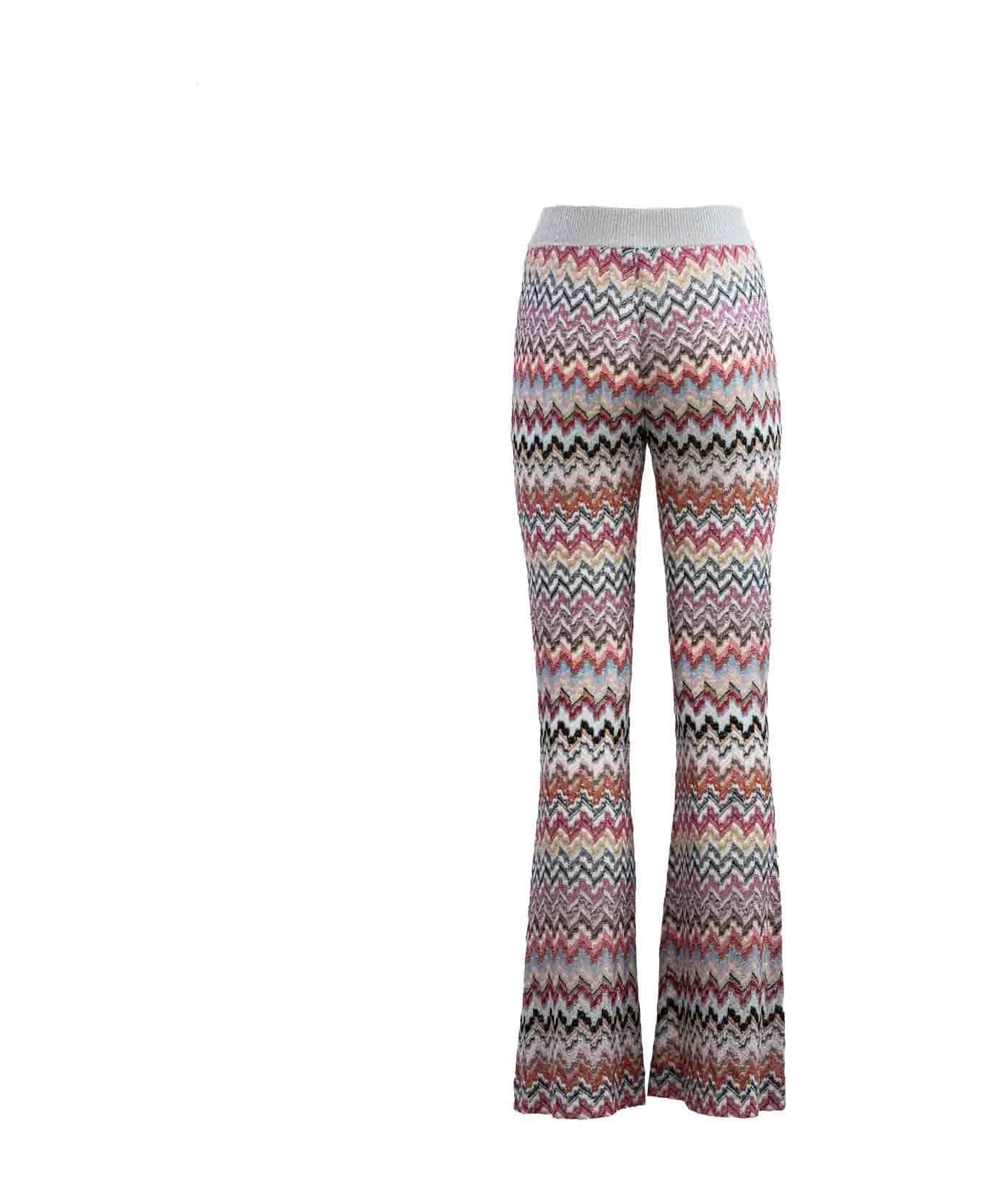 Missoni Zig Zag Knitted Trousers - Pink レギンス