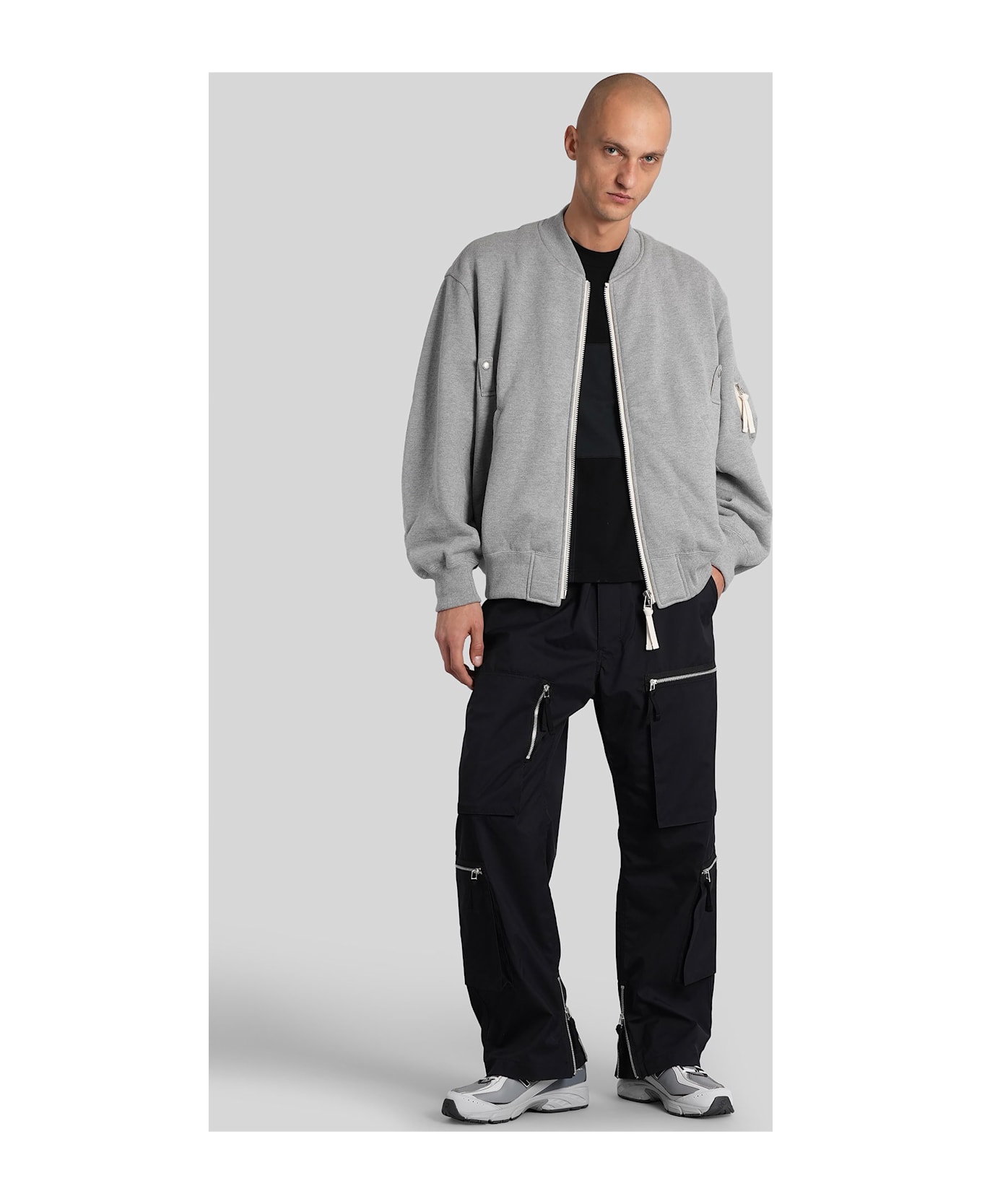 Comme des Garçons Homme Sweatshirt In Grey Cotton - grey