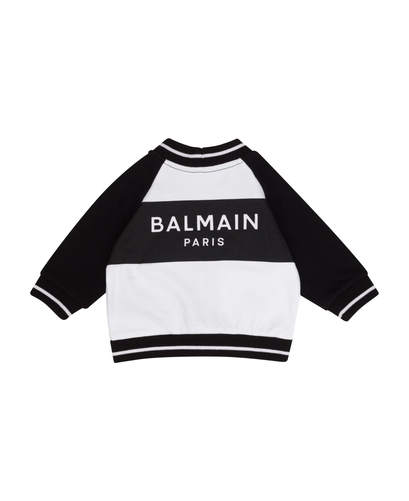 Balmain Two-tone Jacket - White ニットウェア＆スウェットシャツ