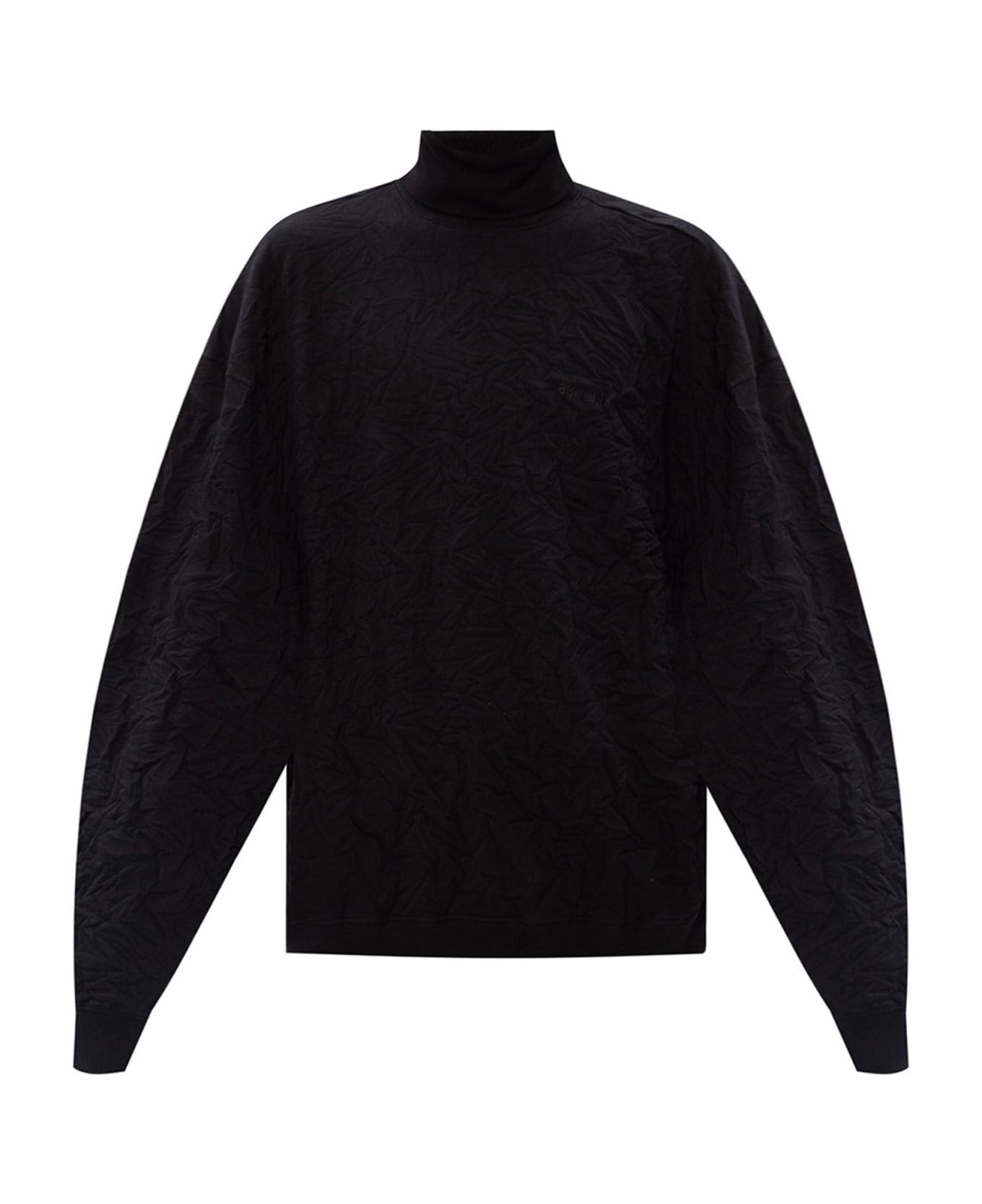 Balenciaga Oversize Turtleneck Sweater - Black