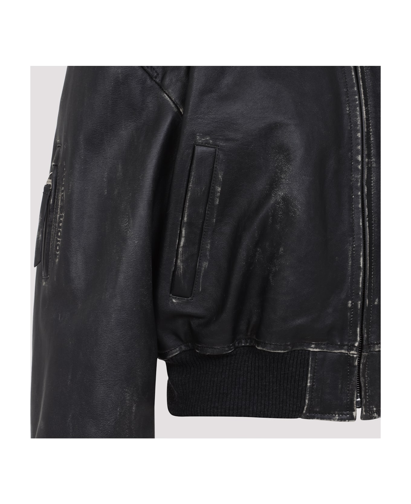 Acne Studios Leather Jacket - Chf Vintage Black