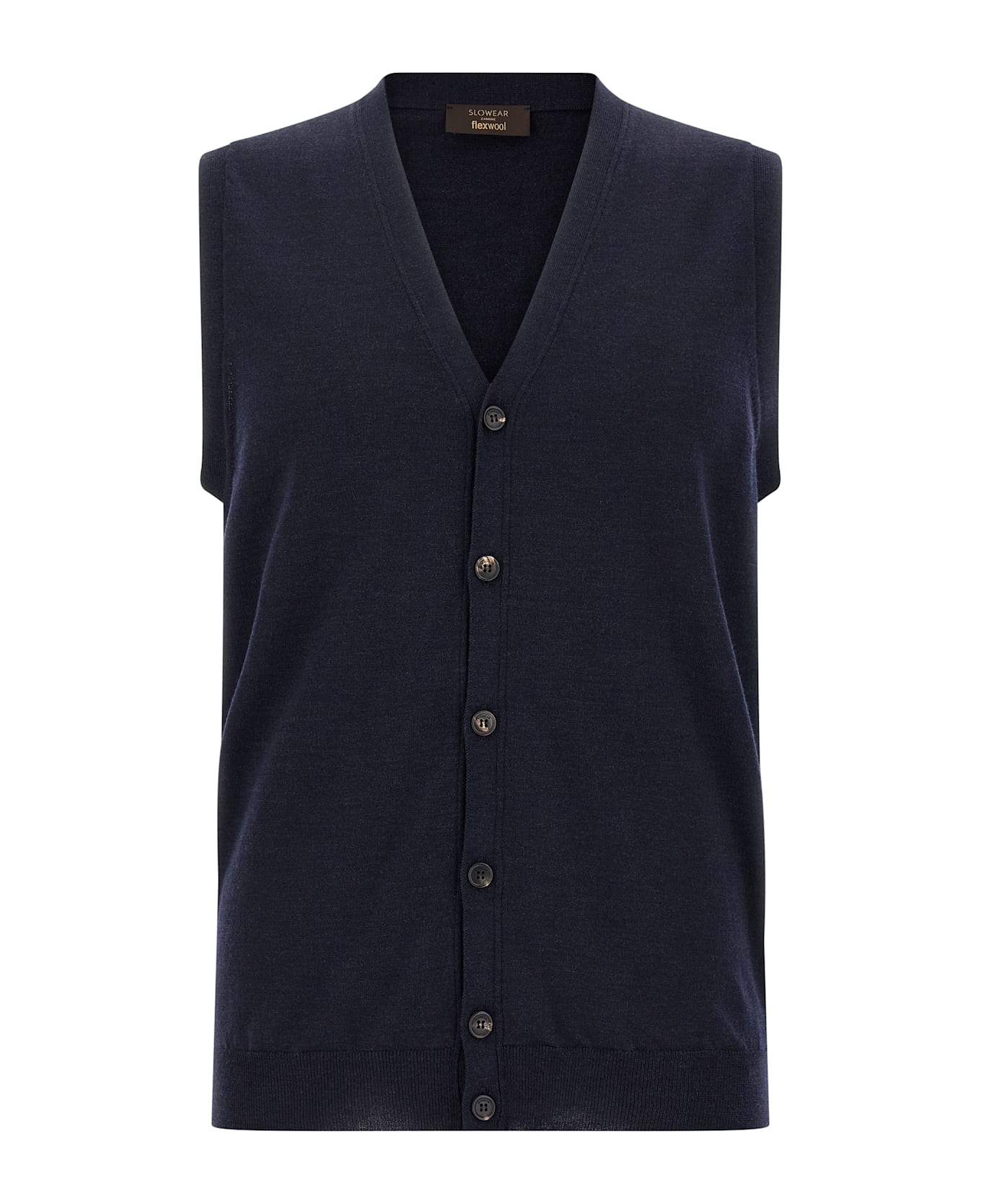 Zanone Flexwool Vest - Blue