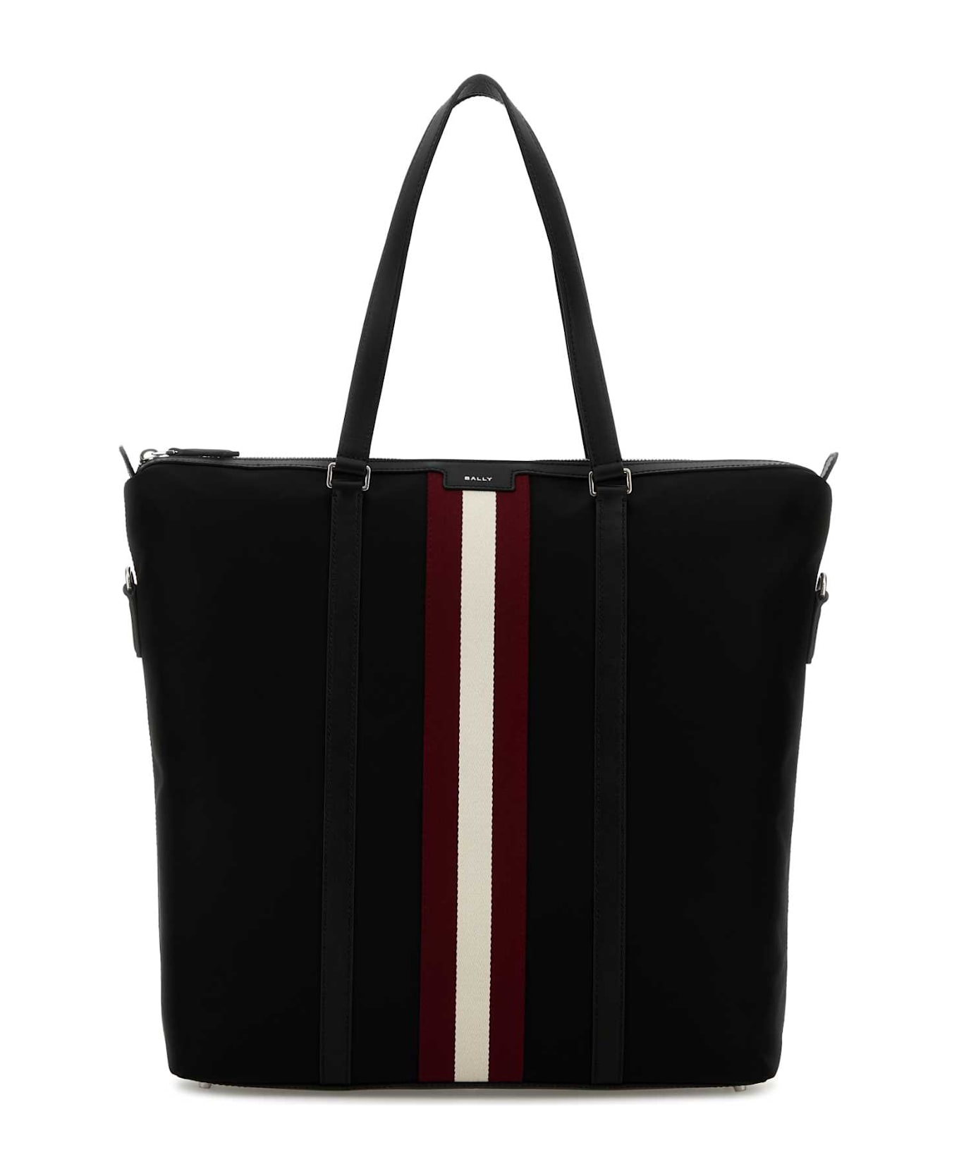 Bally Black Canvas Shopping Bag - Black