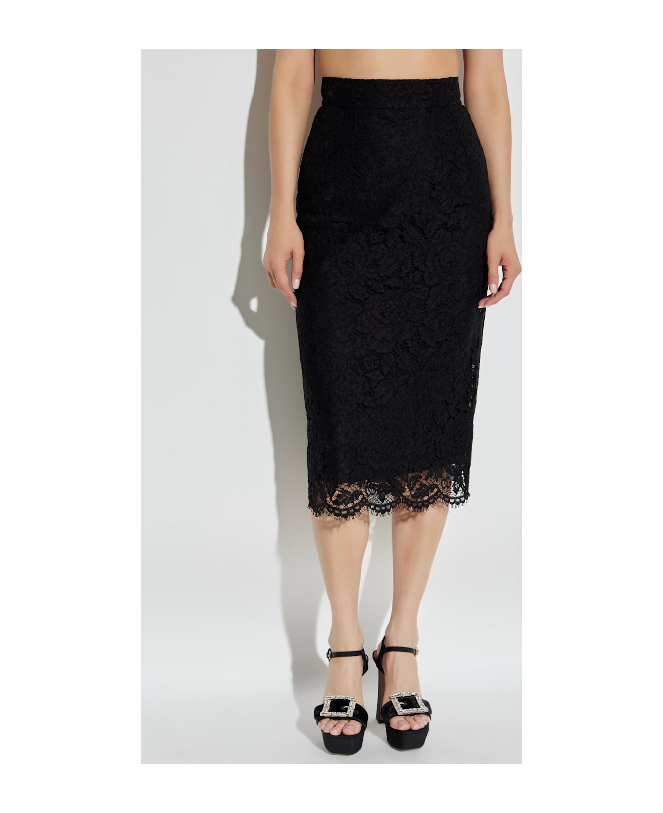 Dolce & Gabbana Lace Skirt - NERO