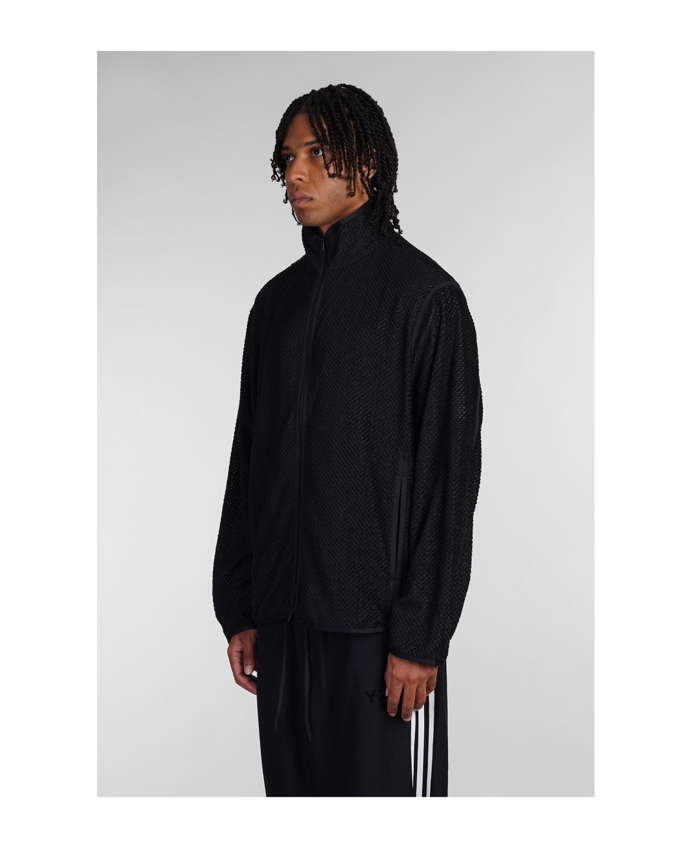 Y-3 Casual Jacket In Black Polyester - BLACK