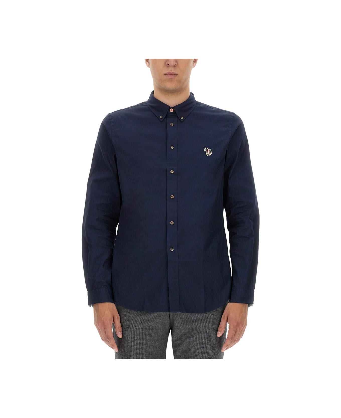 PS by Paul Smith Shirt With Patch - BLUE シャツ