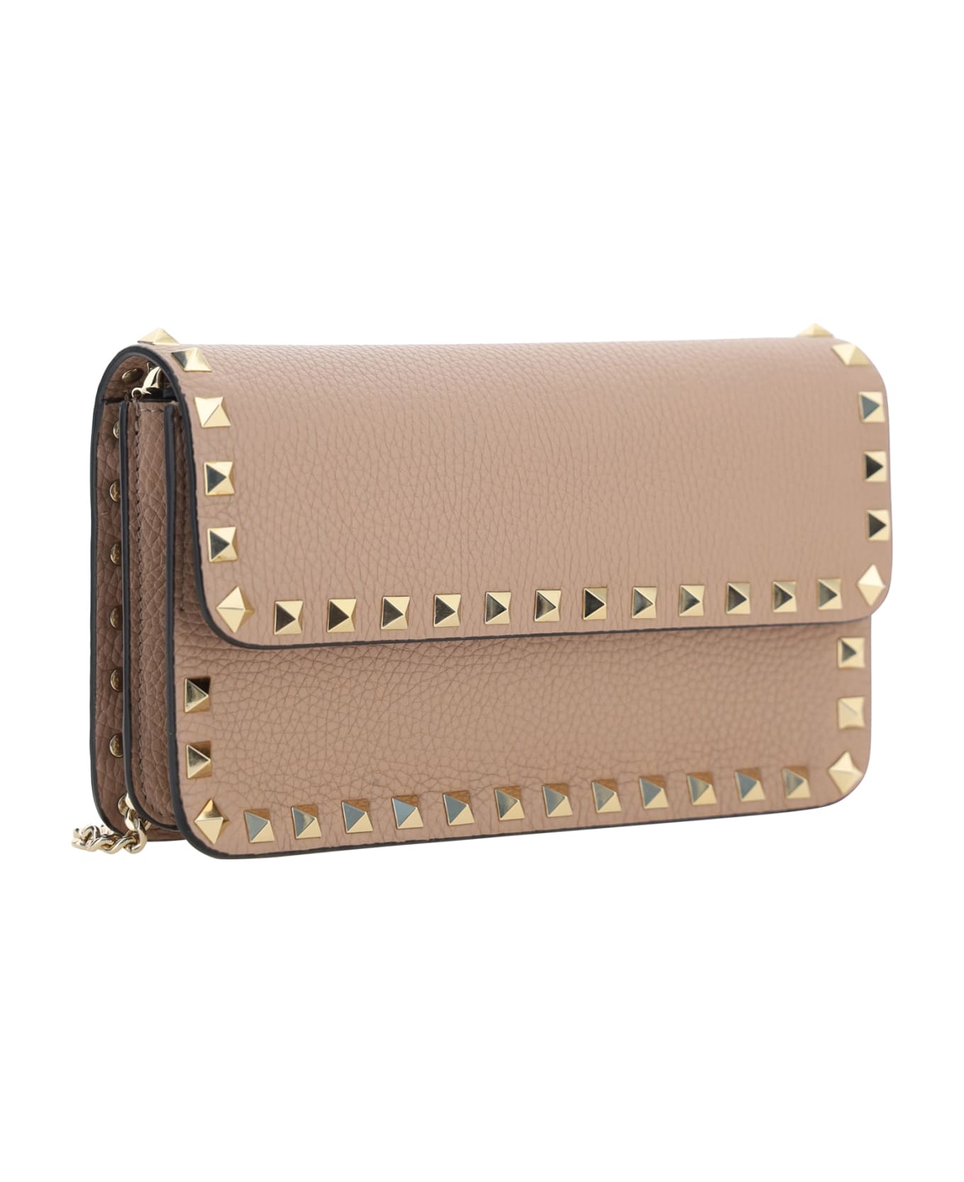 Valentino Garavani Rockstud Shoulder Bag - Poudre