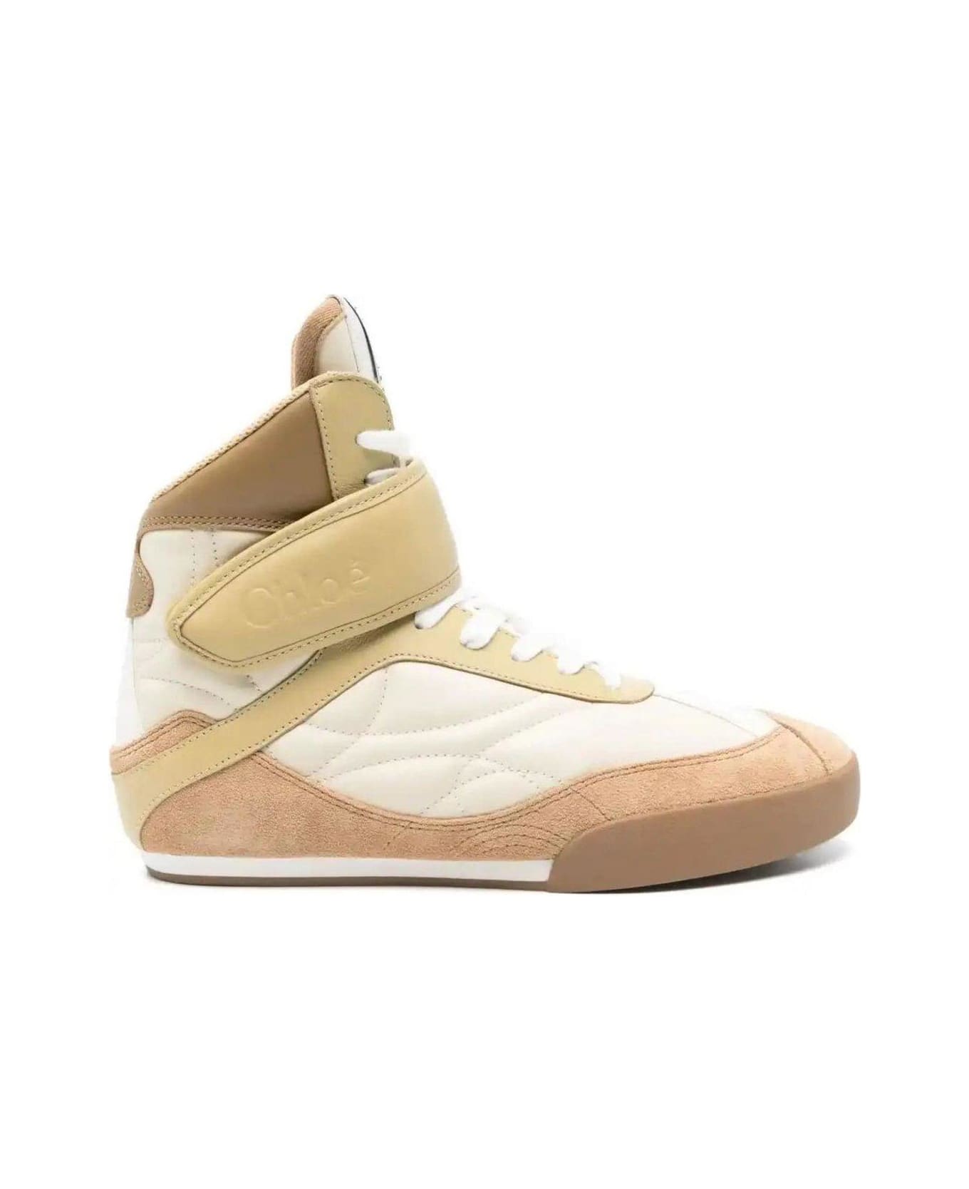 Chloé Kick High-top Sneakers - Beige