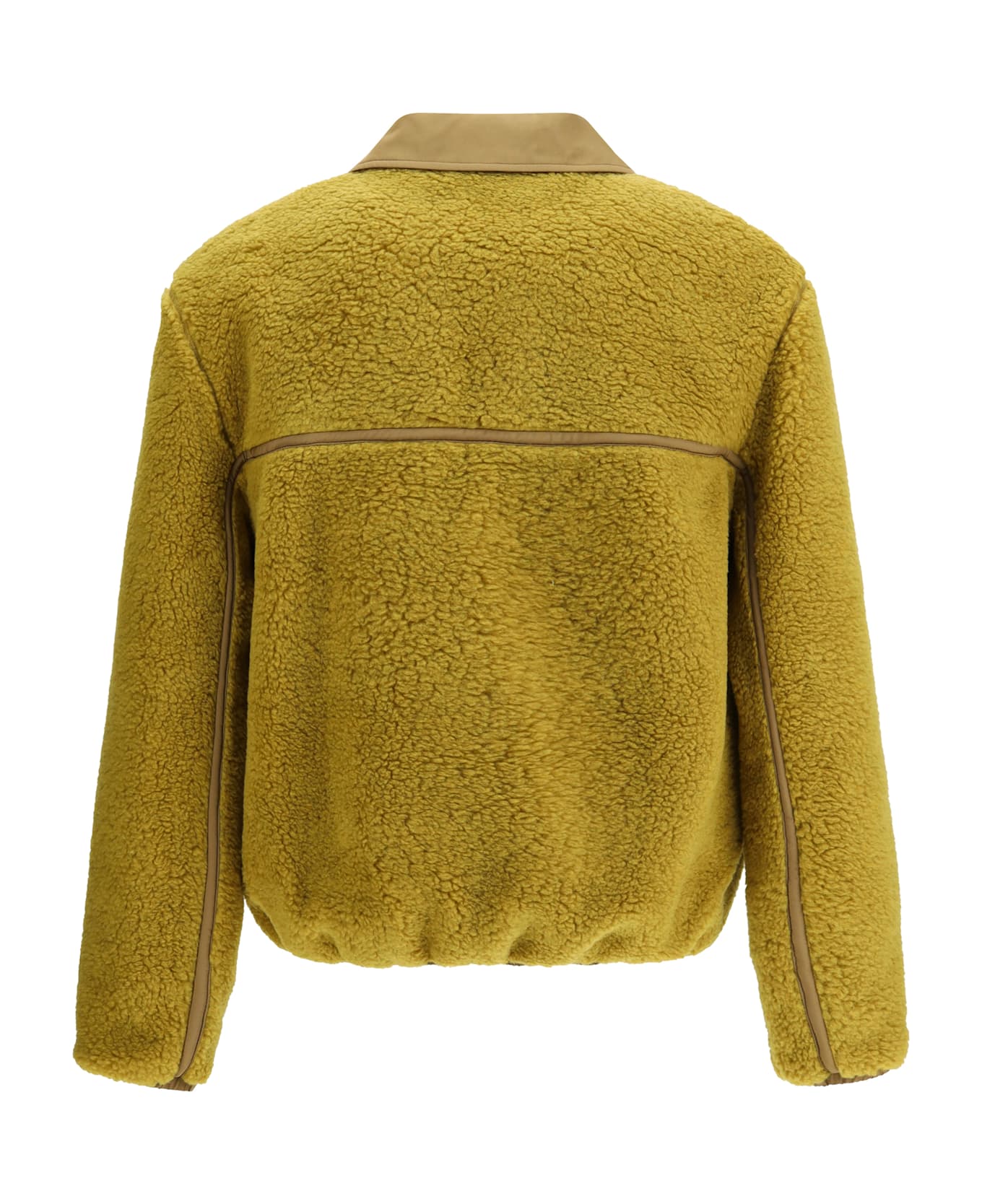 Ami Alexandre Mattiussi Shearling Bomber Jacket - GREEN