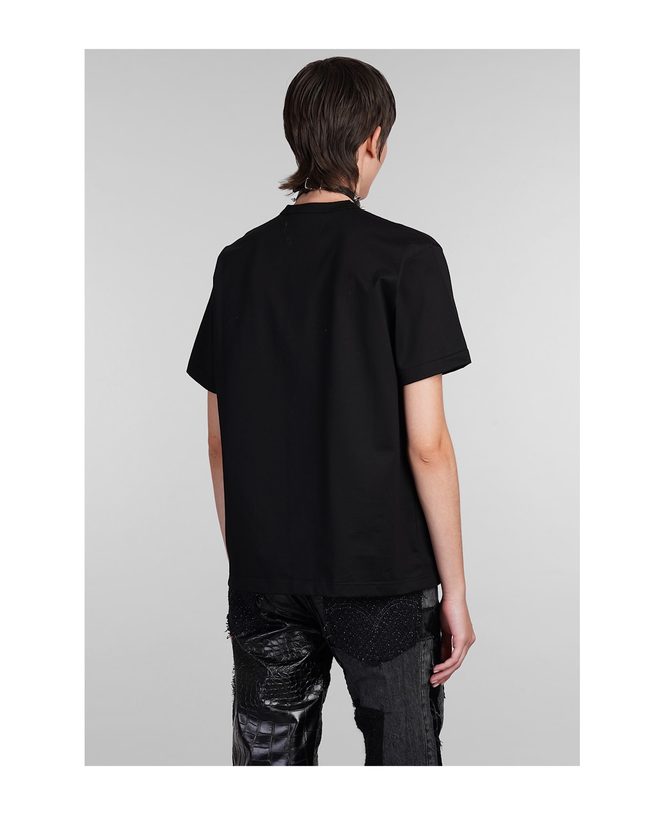 Junya Watanabe T-shirt In Black Cotton - black