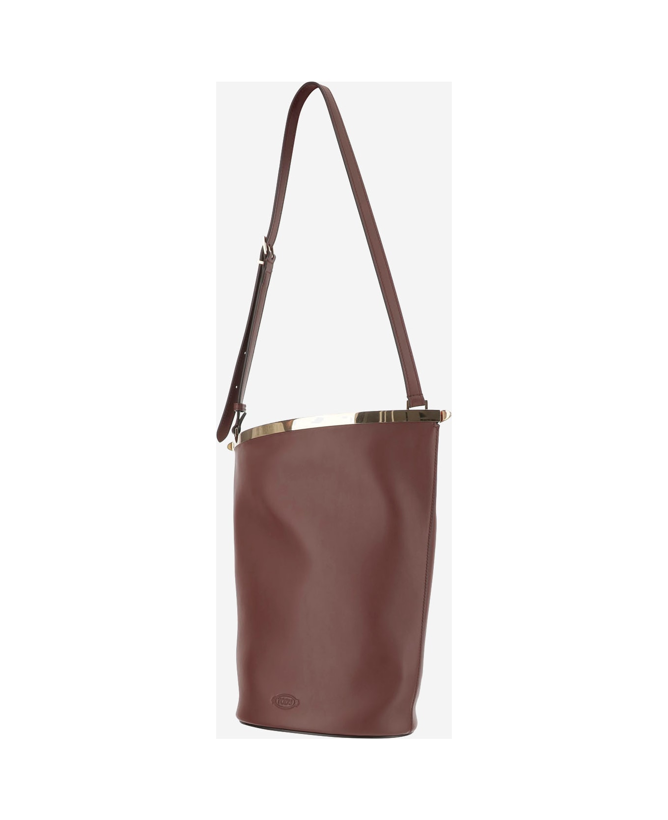 Tod
s Small Leather Bucket Bag - BROWN