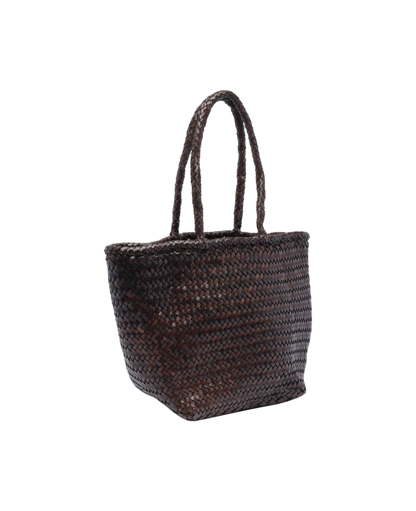 Dragon Diffusion Small Grace Basket Handbag - Brown