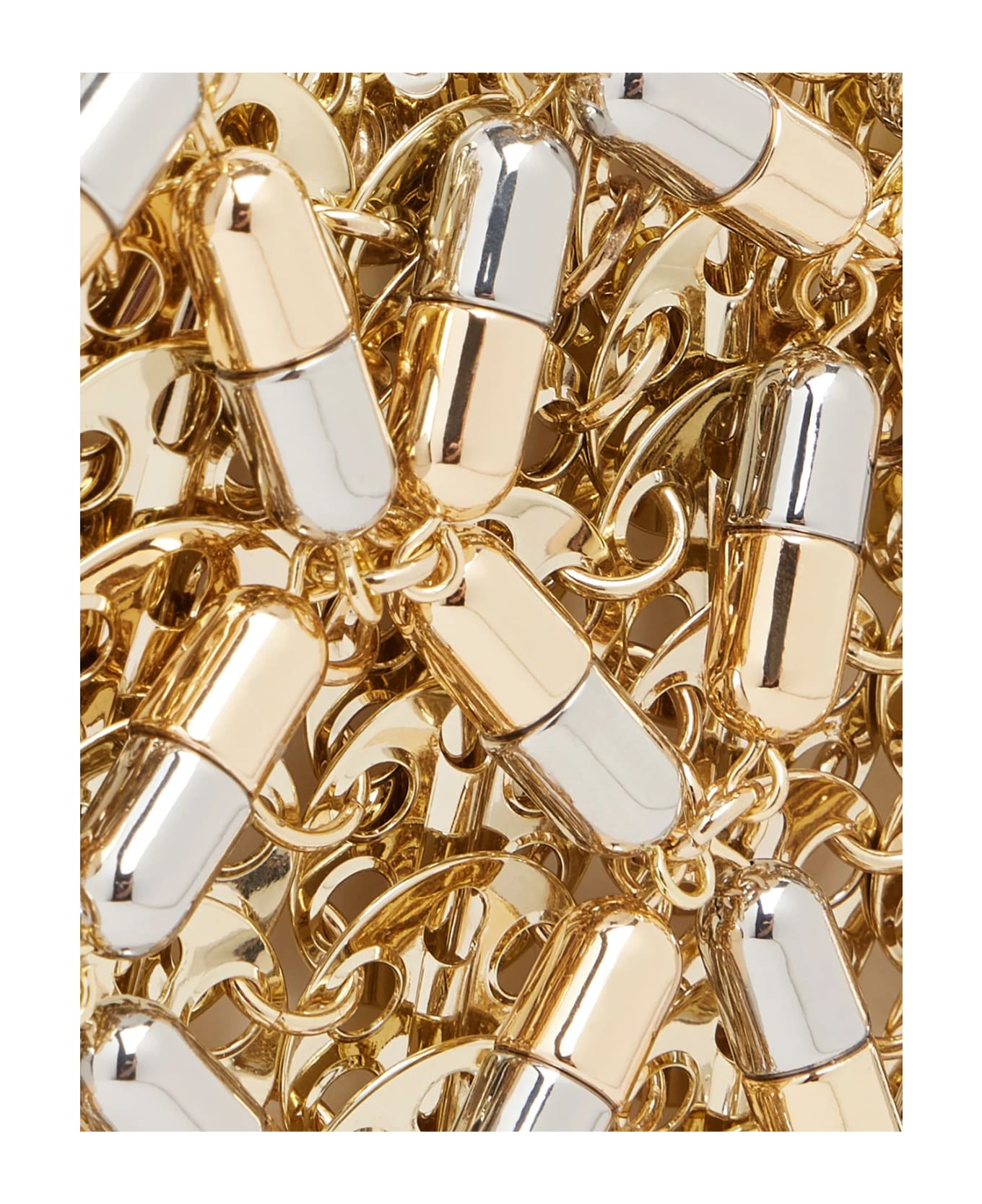 Paco Rabanne Light Gold 1969 Micro Bag With Gold And Silver Pills - GOLD クラッチバッグ