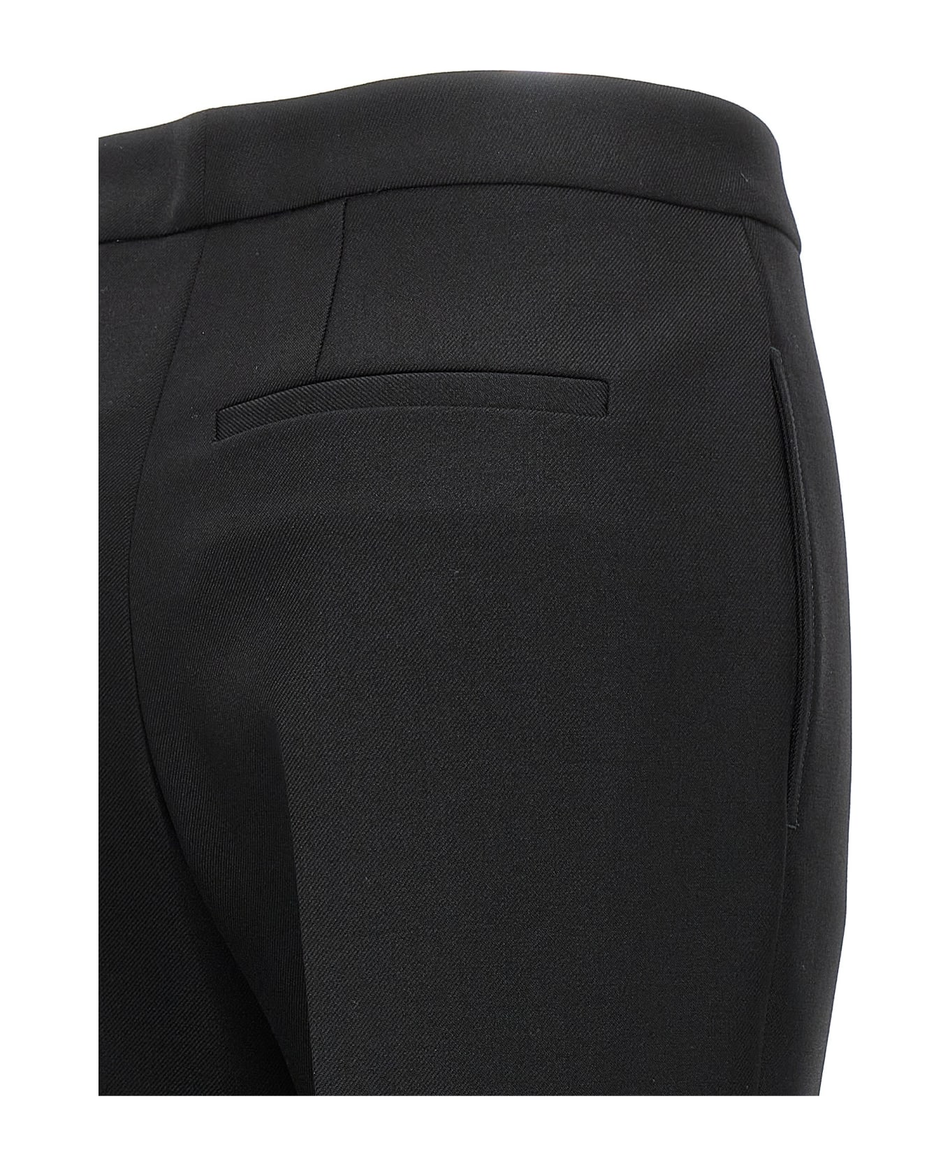 Jil Sander Pleated Wool Trousers - Black  