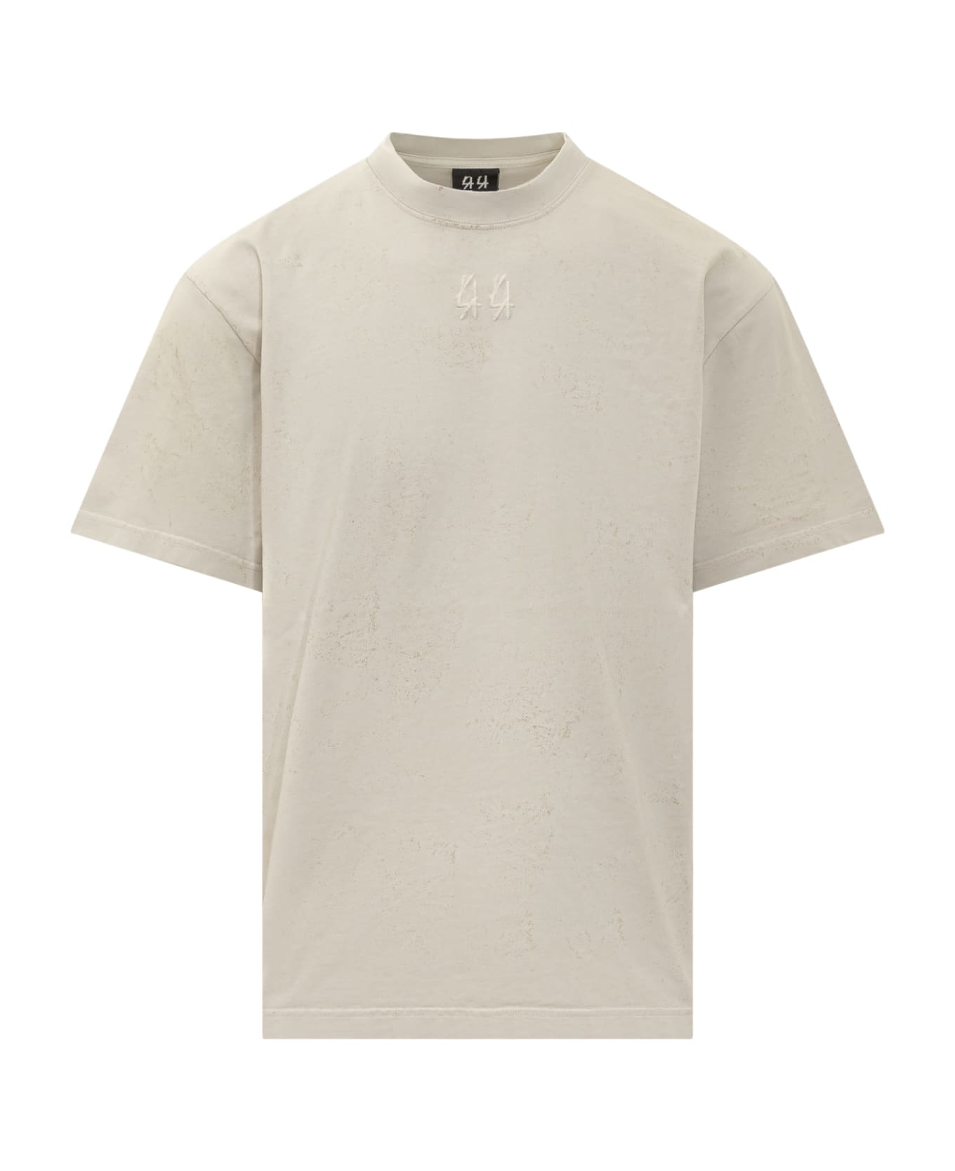 44 Label Group T-shirt Con Vortex Effect - DIRTY WHITE-GYPS シャツ