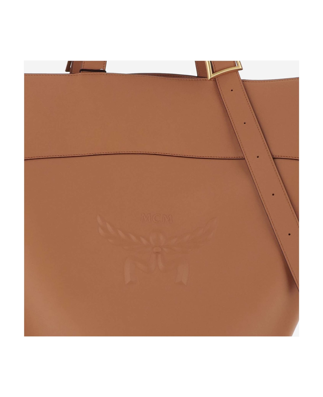 MCM Himmel Leather Shoulder Bag - Leather Brown