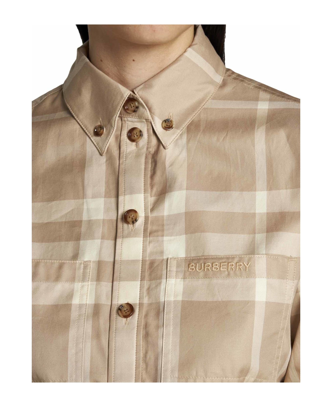 Burberry Shirt - Soft favn ip check シャツ