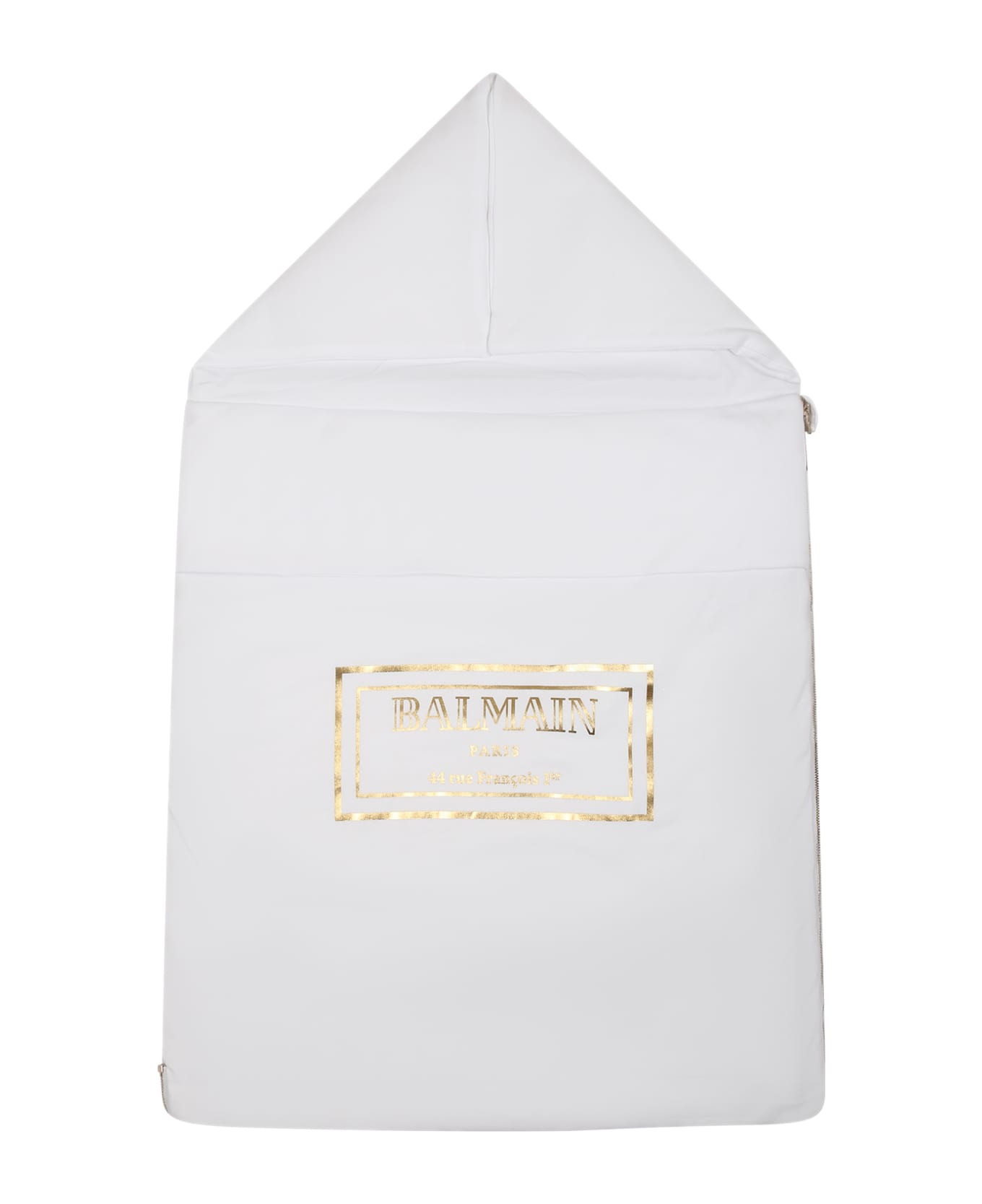 Balmain White Sleeping Bag For Baby Kids With Logo - White アクセサリー＆ギフト