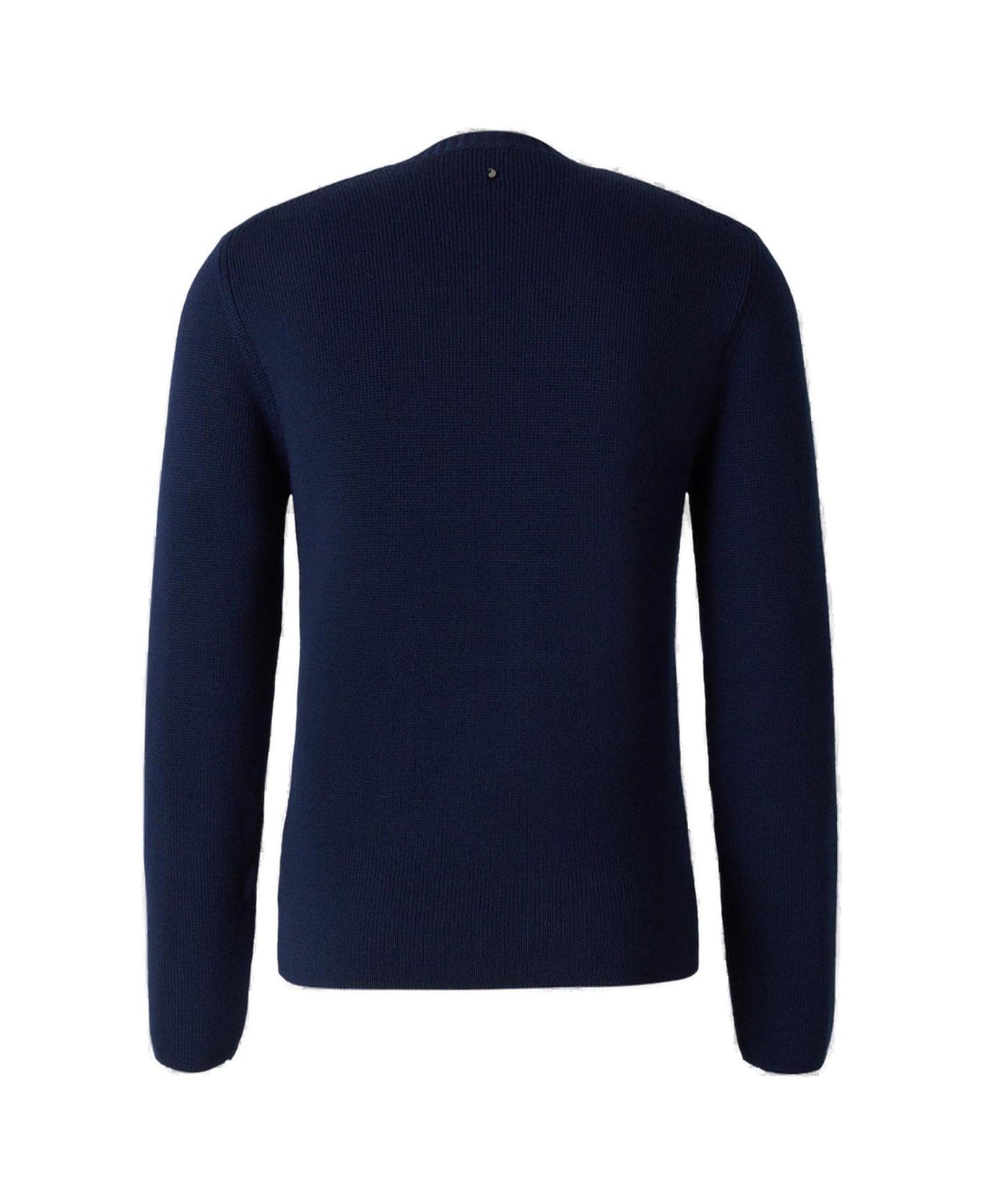 Etro Logo Detailed Crewneck Jumper - Blu